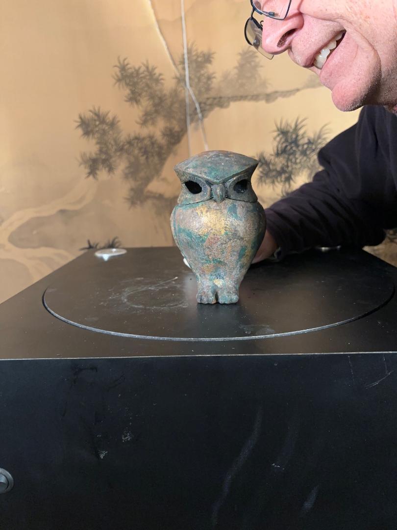 Tall, Big, And Beautiful Example- the first we have seen.

From our recent Japanese acquisitions in original condition with original attractive gilding present. 

Stunning hard to find in this tall size and with the penetrating slanted