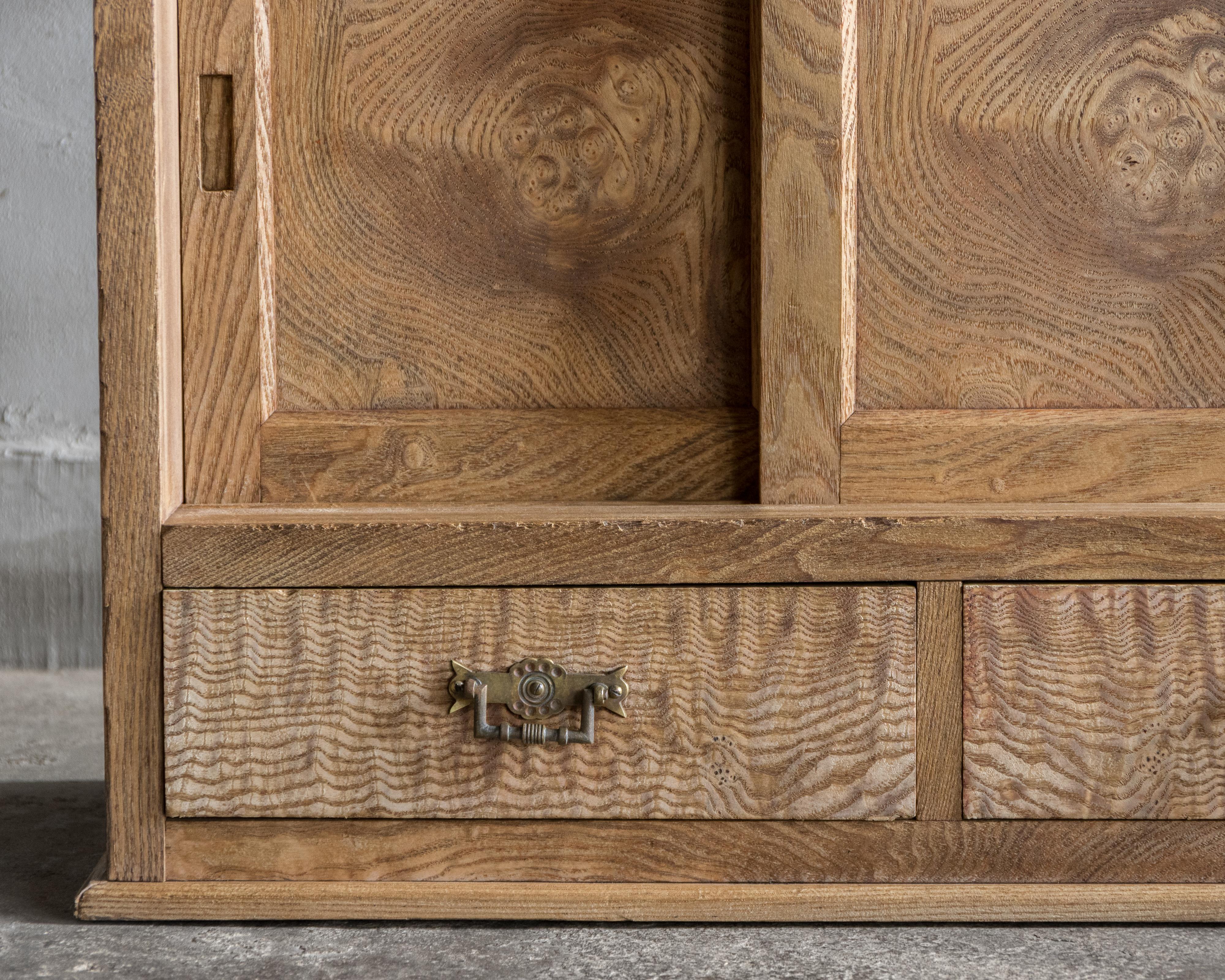 Japanese Vintage Tea Cabinet (Chadansu), Early Showa Period (1926–) For Sale 9