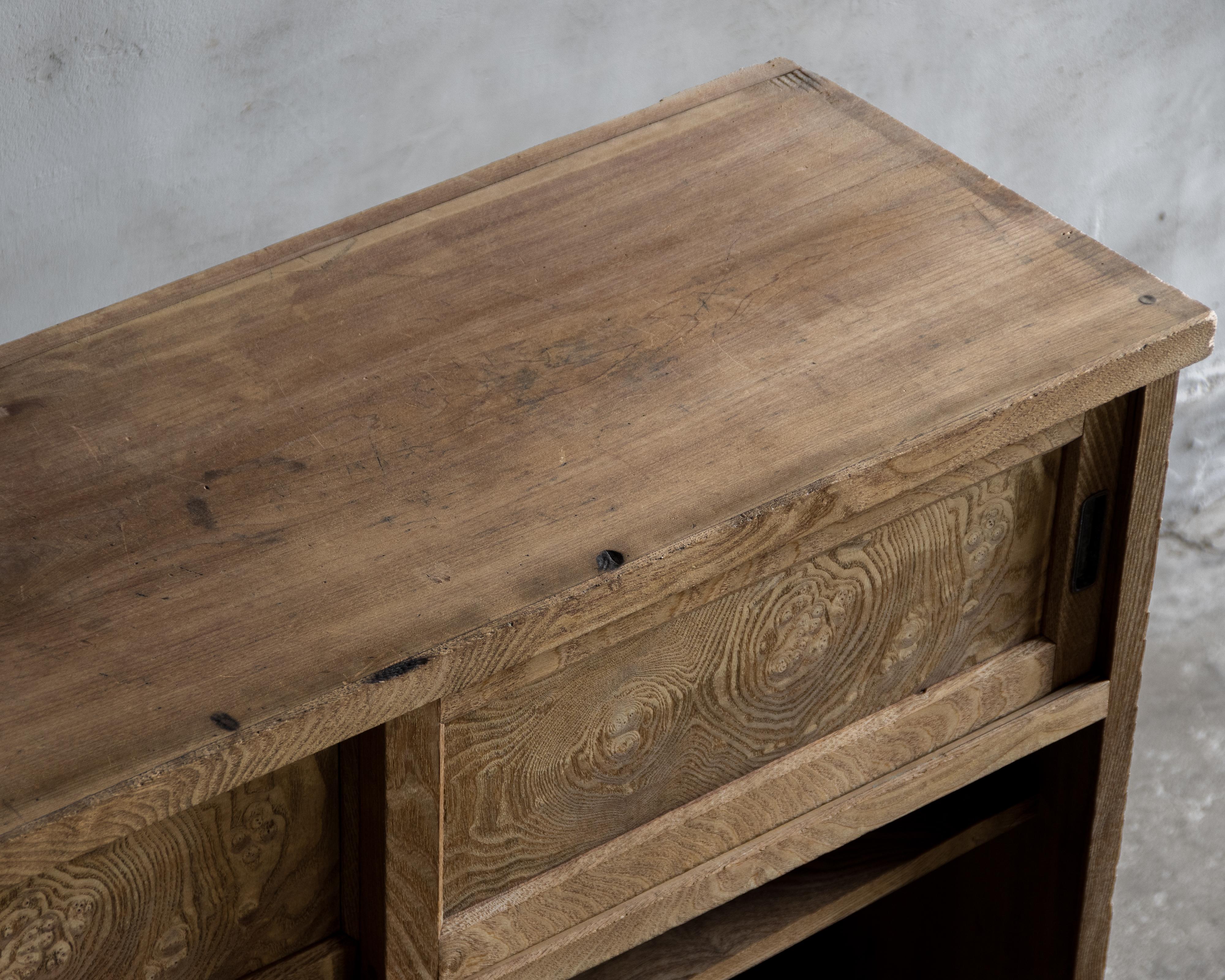 Japanese Vintage Tea Cabinet (Chadansu), Early Showa Period (1926–) For Sale 13