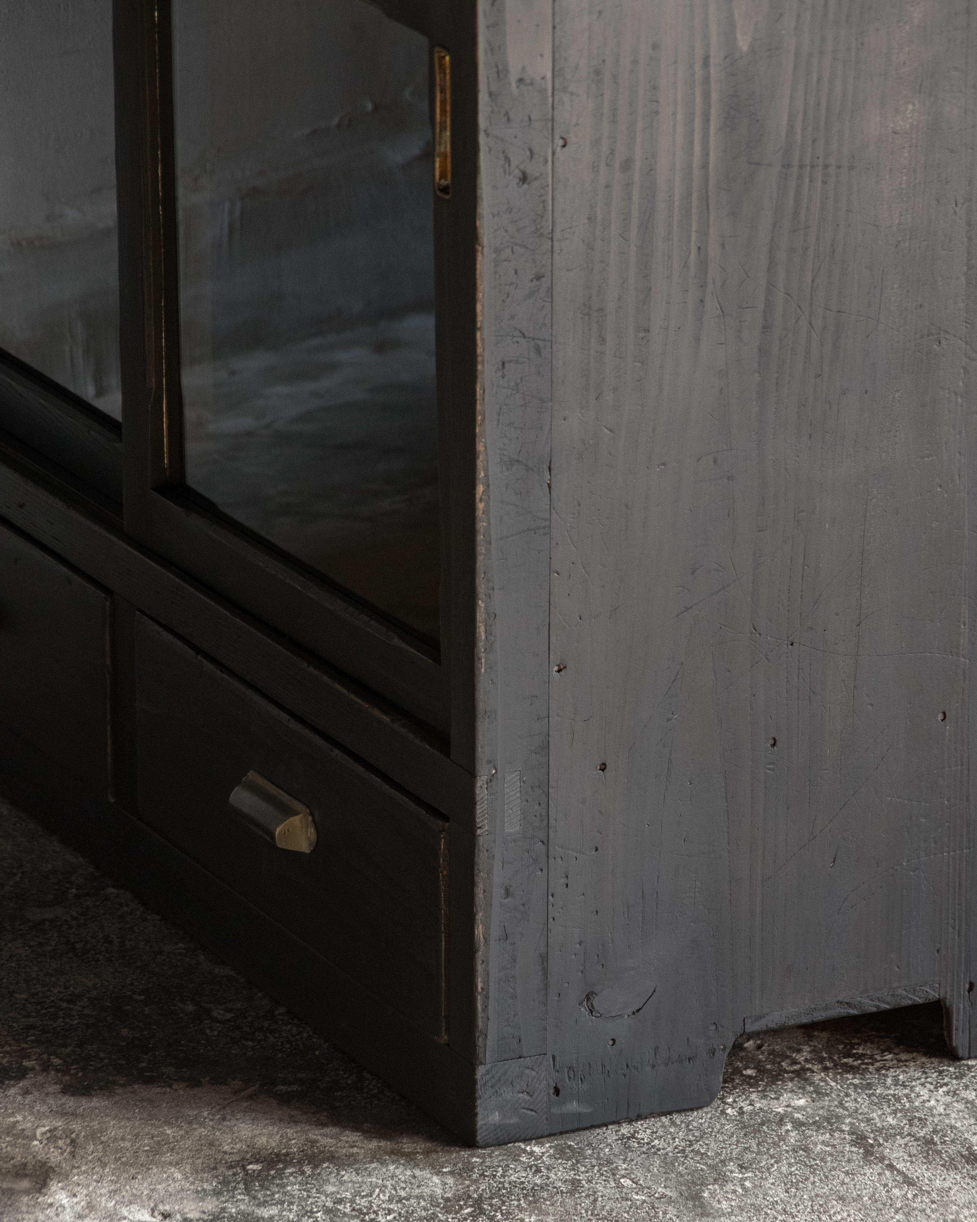 Mobile giapponese d'epoca a due sezioni in vetro, primo periodo Showa (1926-1945) in vendita 5