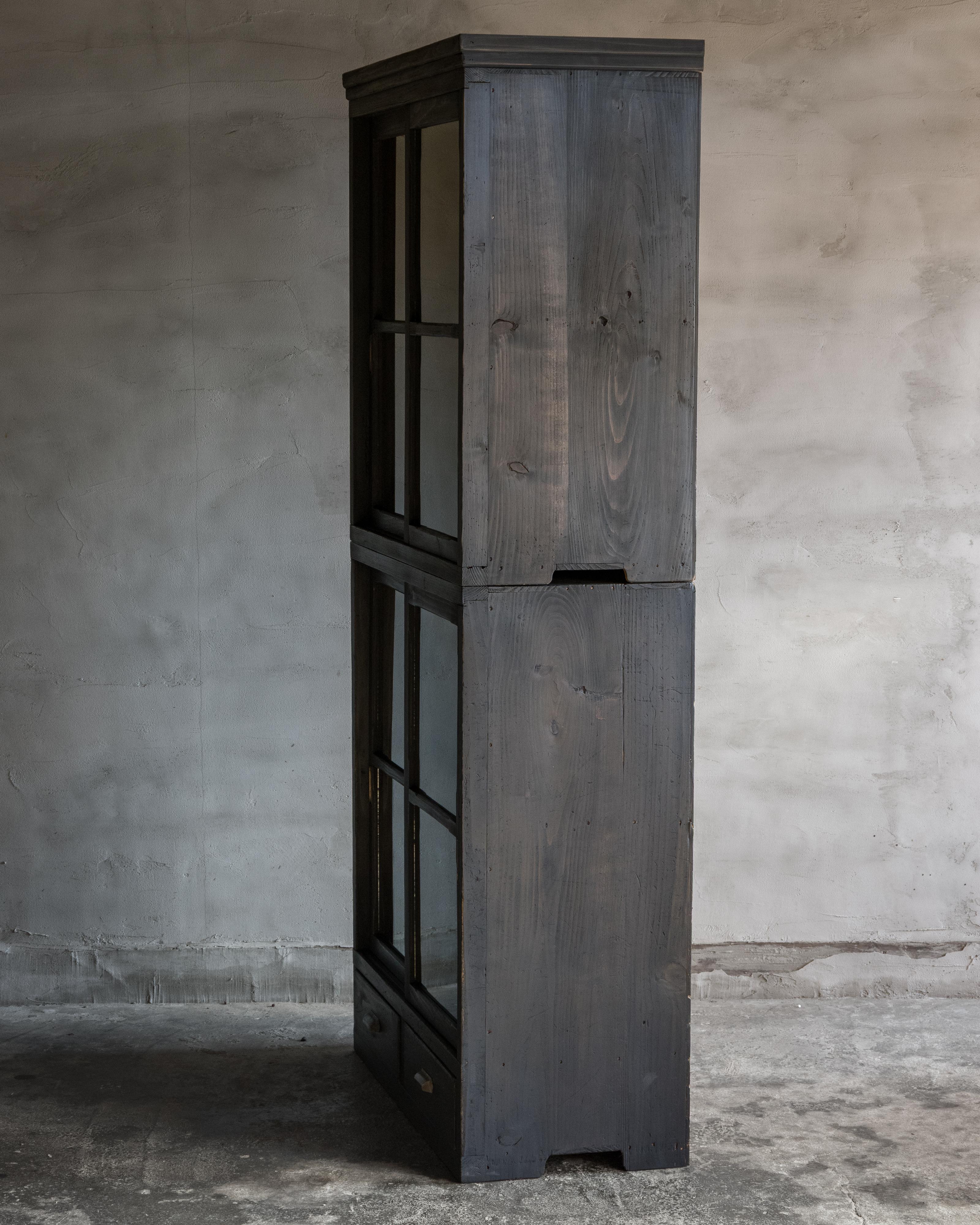 Mobile giapponese d'epoca a due sezioni in vetro, primo periodo Showa (1926-1945) in vendita 3