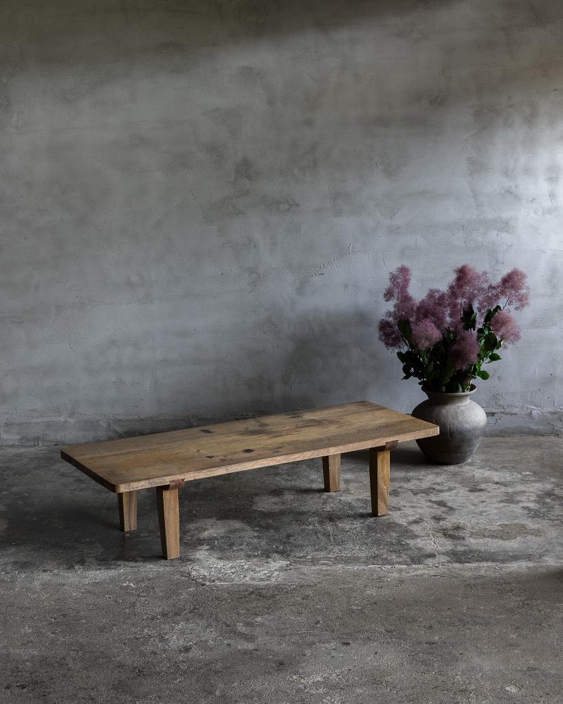 Japanese Vintage Wooden Low Table, Mid Showa Period '1940-' For Sale 8