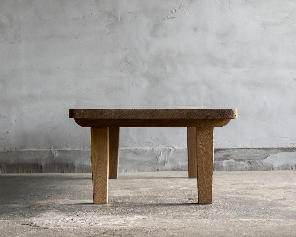 Oak Japanese Vintage Wooden Low Table, Mid Showa Period '1940-' For Sale