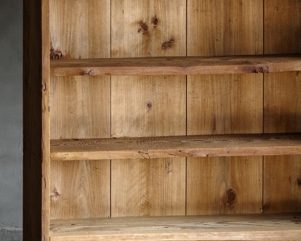 Japanese Vintage Wooden Open Shelf, Mid Showa Period '1940-' For Sale 7