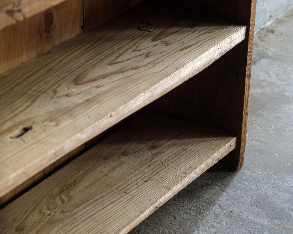 Japanese Vintage Wooden Open Shelf, Mid Showa Period '1940-' For Sale 10