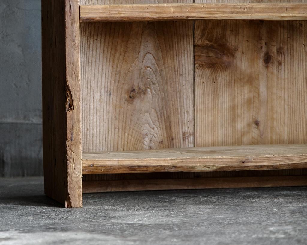 Japanese Vintage Wooden Open Shelf, Mid Showa Period '1940-' For Sale 12