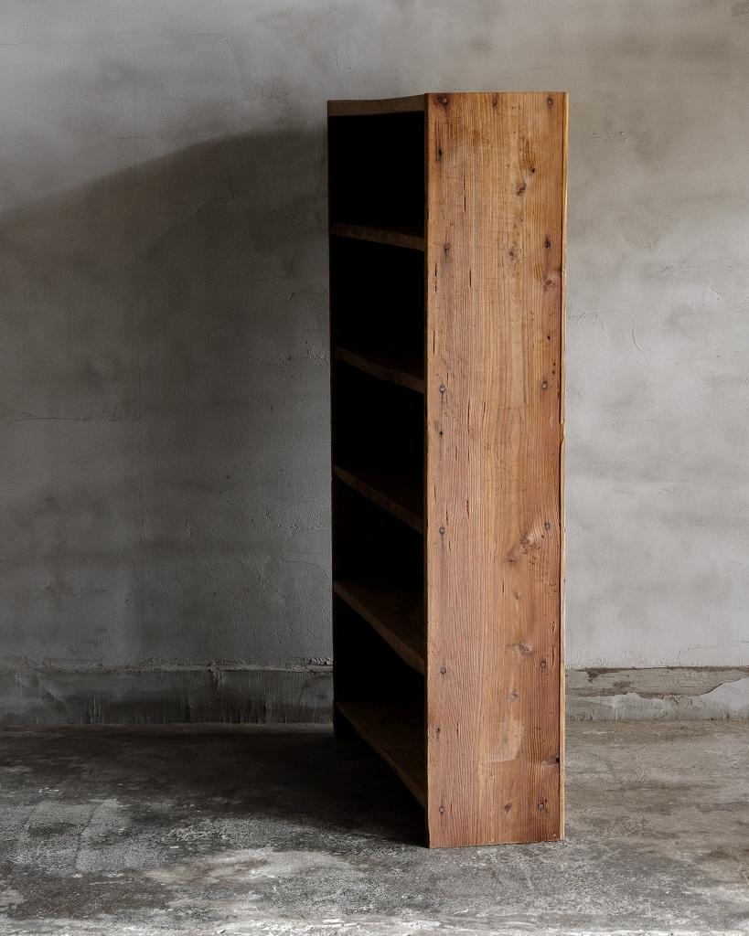 Cedar Japanese Vintage Wooden Open Shelf, Mid Showa Period '1940-' For Sale