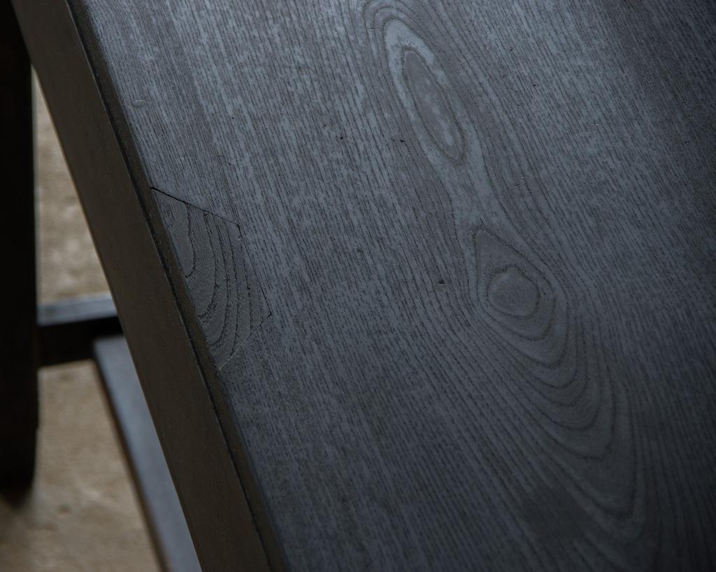 Mesa de Escritura Vintage Japonesa, Periodo Showa laca negra, Madera Maciza en venta 11