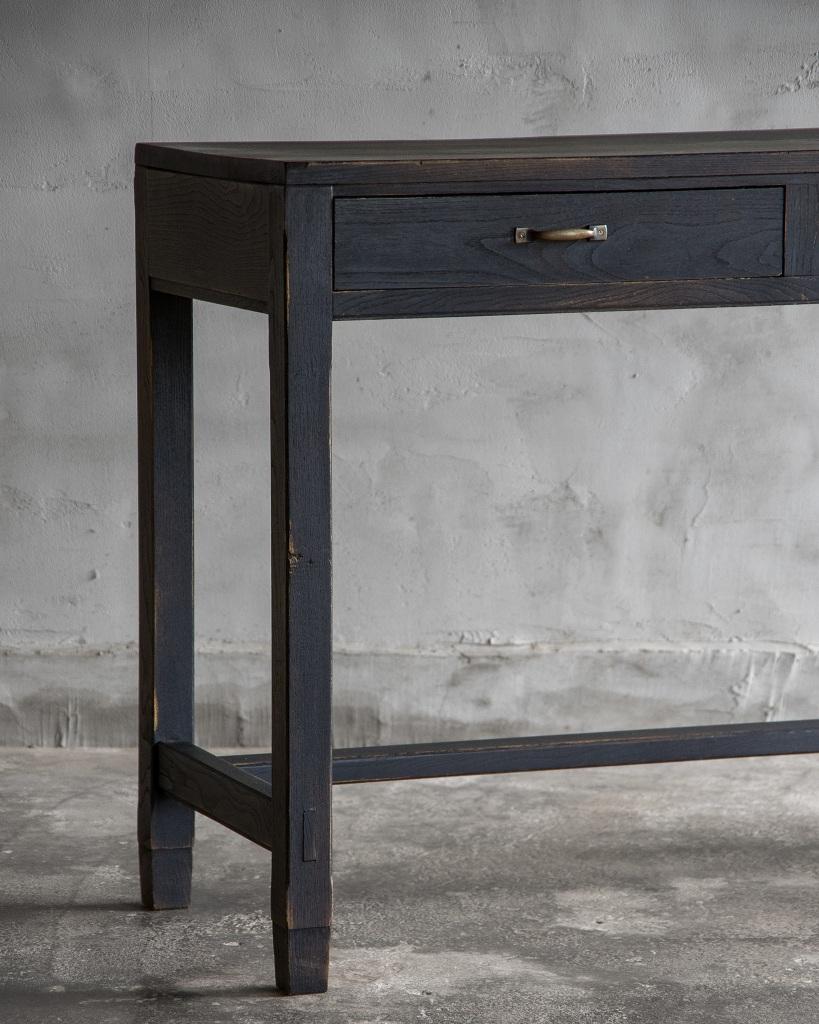Mesa de Escritura Vintage Japonesa, Periodo Showa laca negra, Madera Maciza Japonés en venta