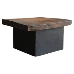 Japanese Wabi-sabi Antique Low Table/1868-1920/wooden side table/Meiji/Taisho