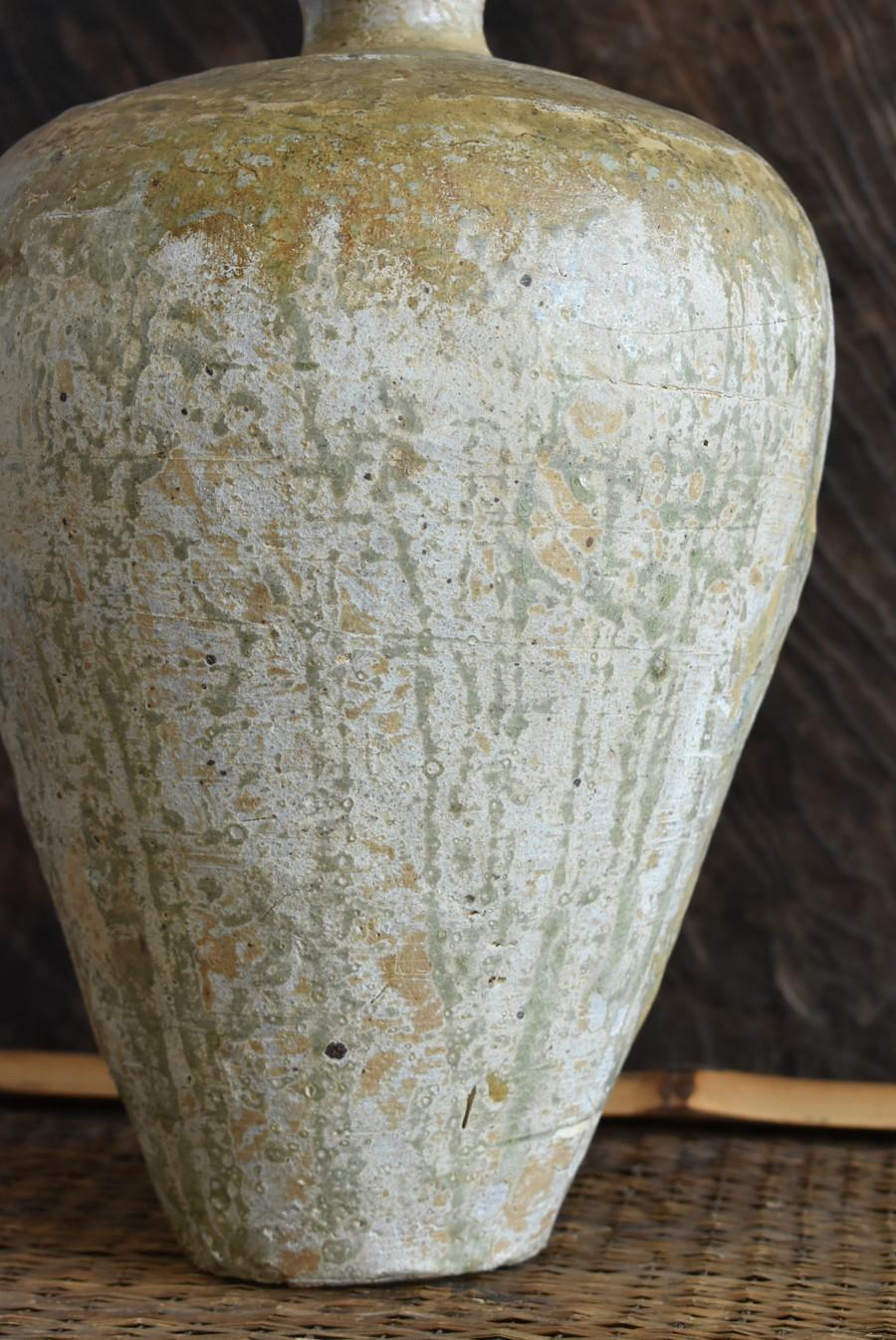 Japanese Wabi-Sabi Antique Pottery Jar/13th - 14th Century/Excavated Jar 3