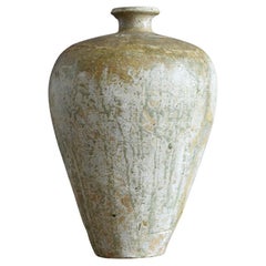 Japanese Wabi-Sabi Antique Pottery Jar/13th - 14th Century/Excavated Jar