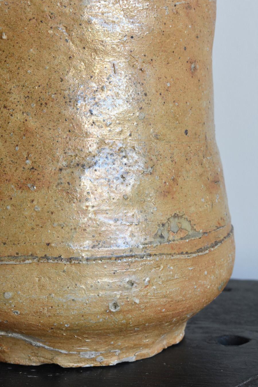 Japanische Wabi Sabi Antikes Keramikgefäß/1600er Jahre/Edo-Periode Vase im Angebot 6