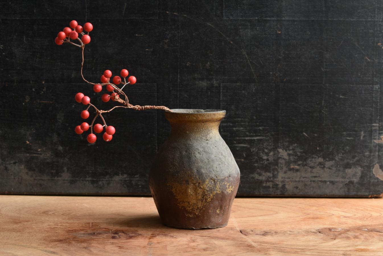 Japanese Small Wabi Sabi Antique Pottery Vase/