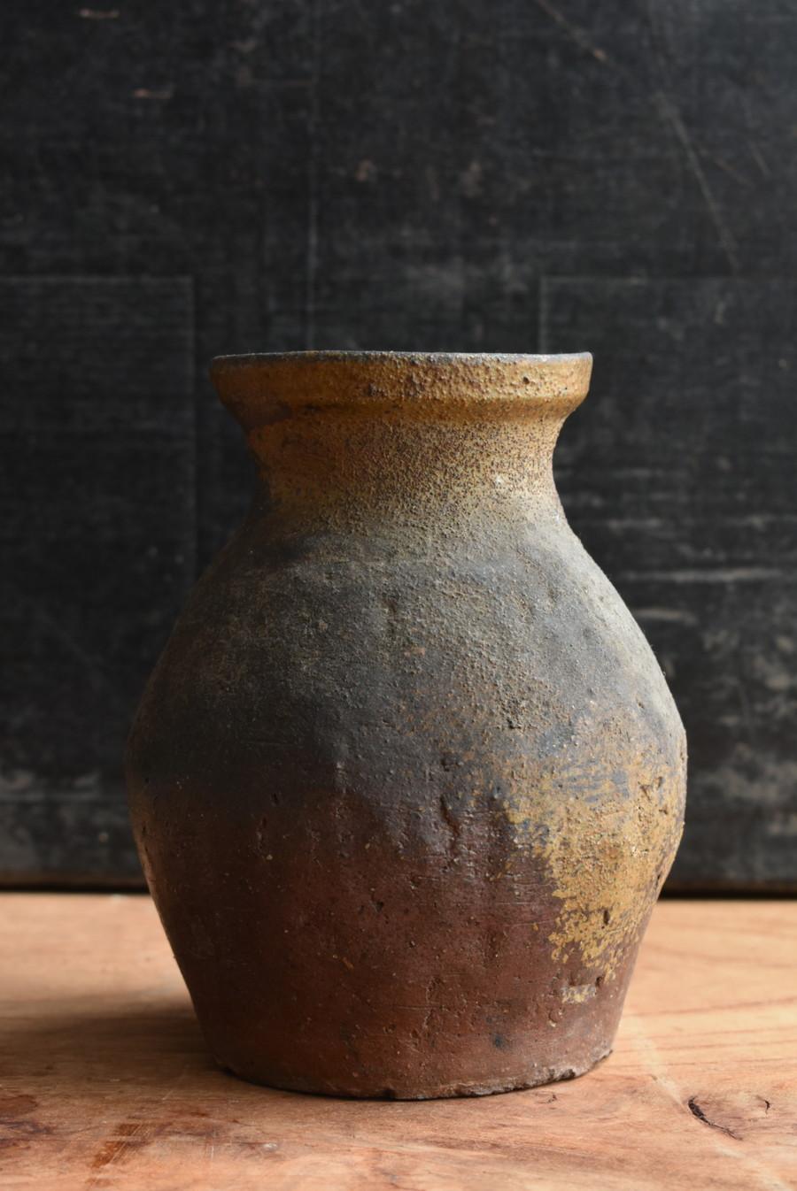 Fait main Petit vase japonais en poterie ancienne Wabi Sabi/