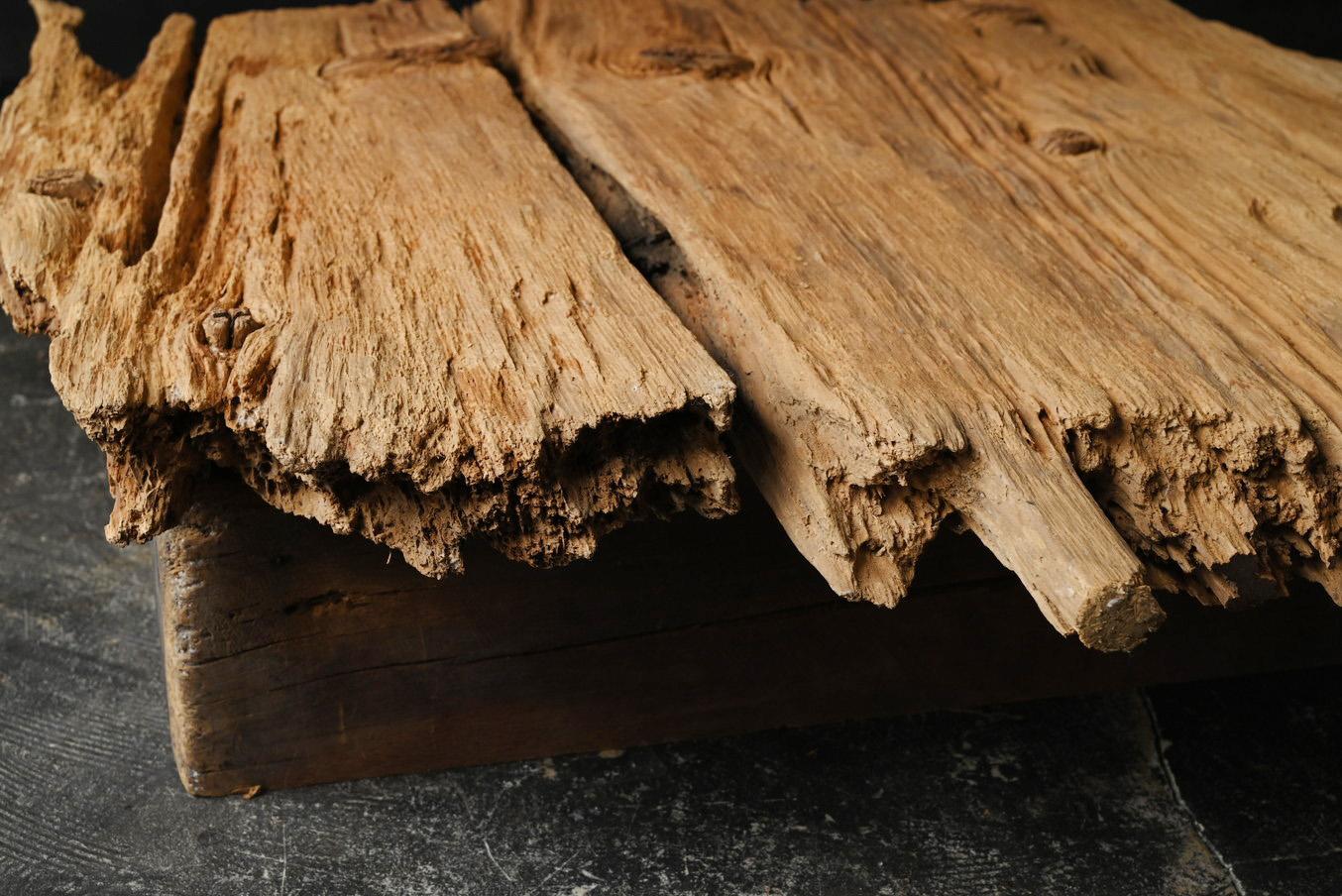 Japanischer Wabi Sabi Antiker niedriger Holztisch/1800-1920/Sofa-Tisch aus Holz im Angebot 3