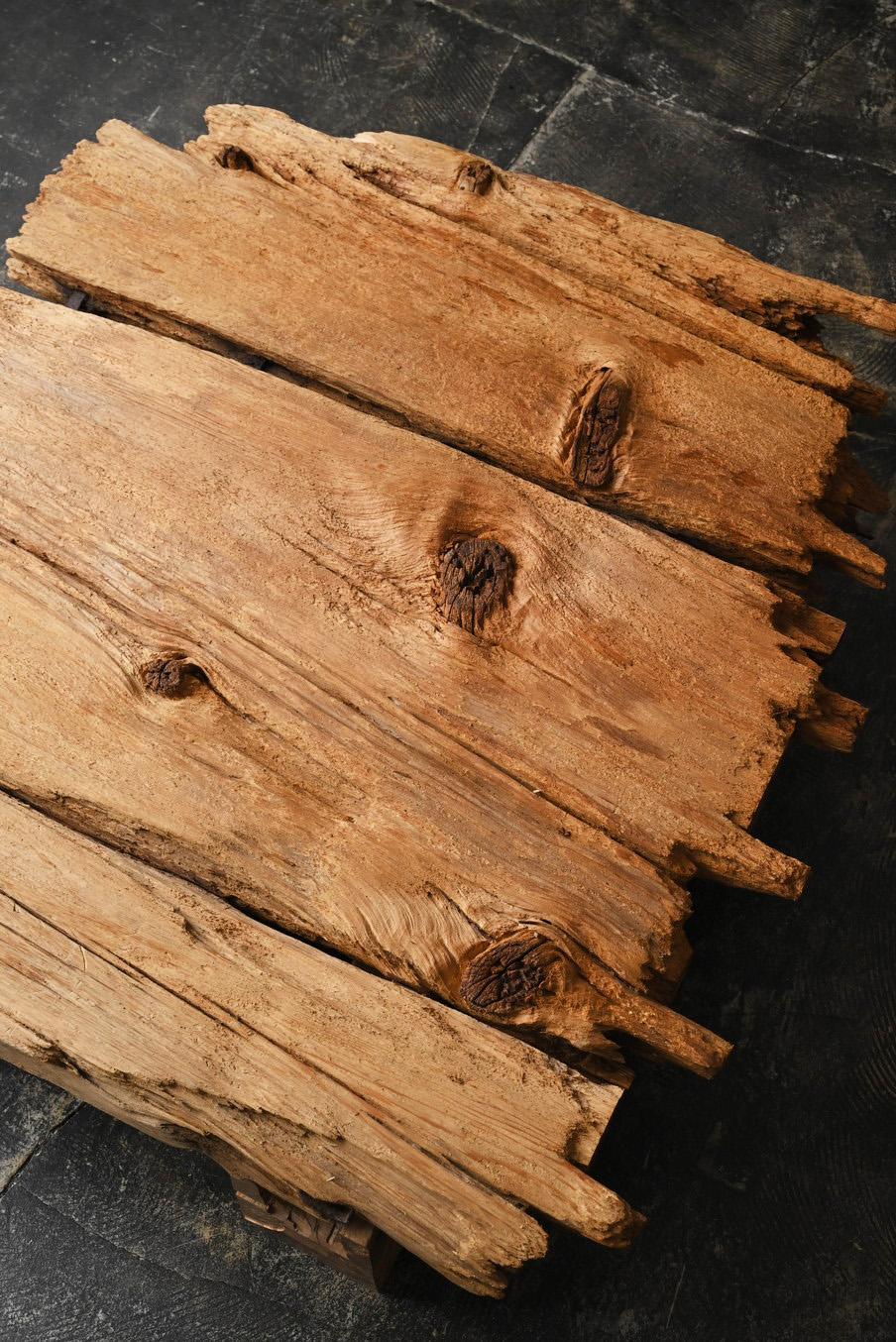 Japanischer Wabi Sabi Antiker niedriger Holztisch/1800-1920/Sofa-Tisch aus Holz im Angebot 5