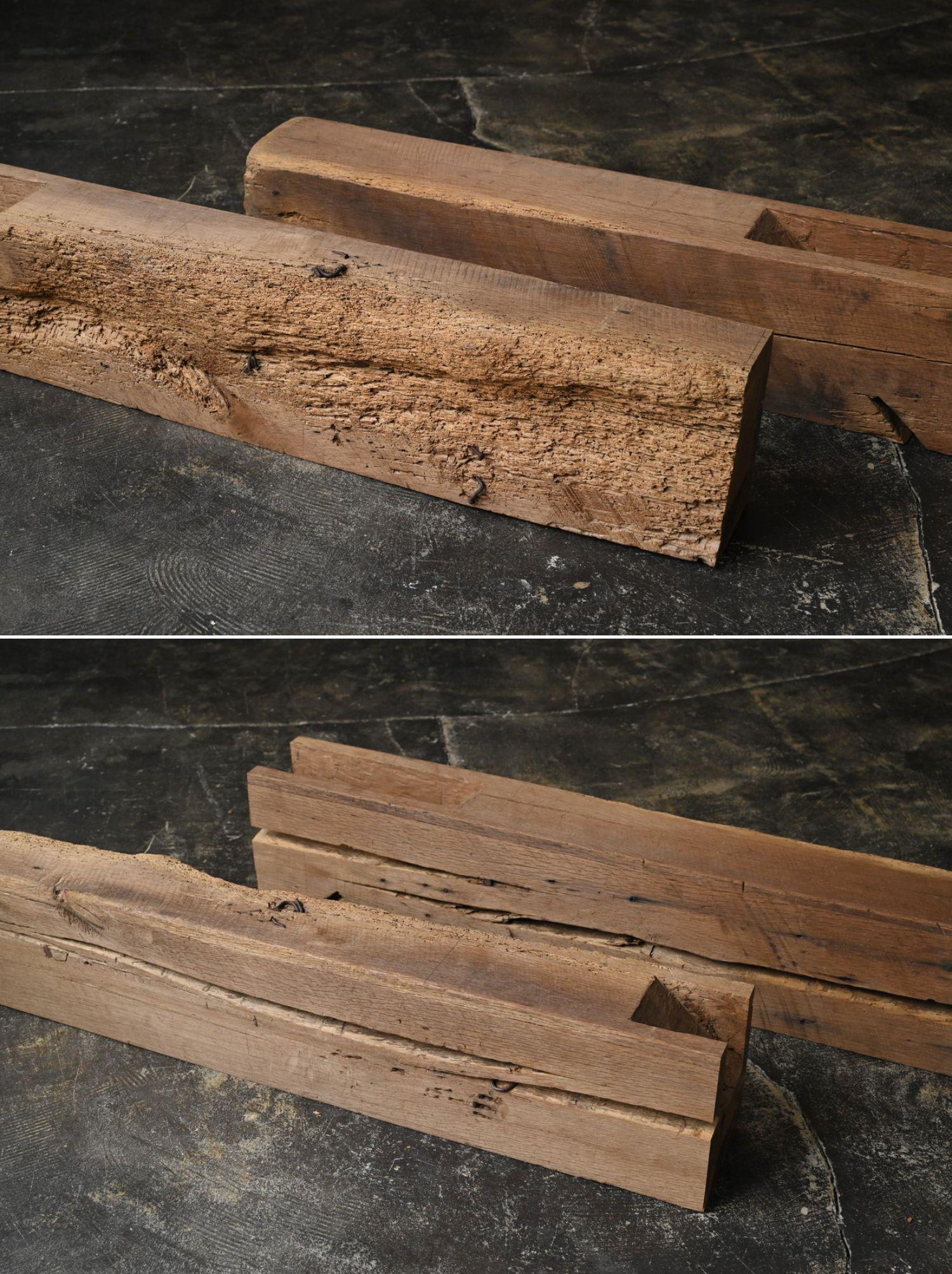 Japanischer Wabi Sabi Antiker niedriger Holztisch/1800-1920/Sofa-Tisch aus Holz im Angebot 10