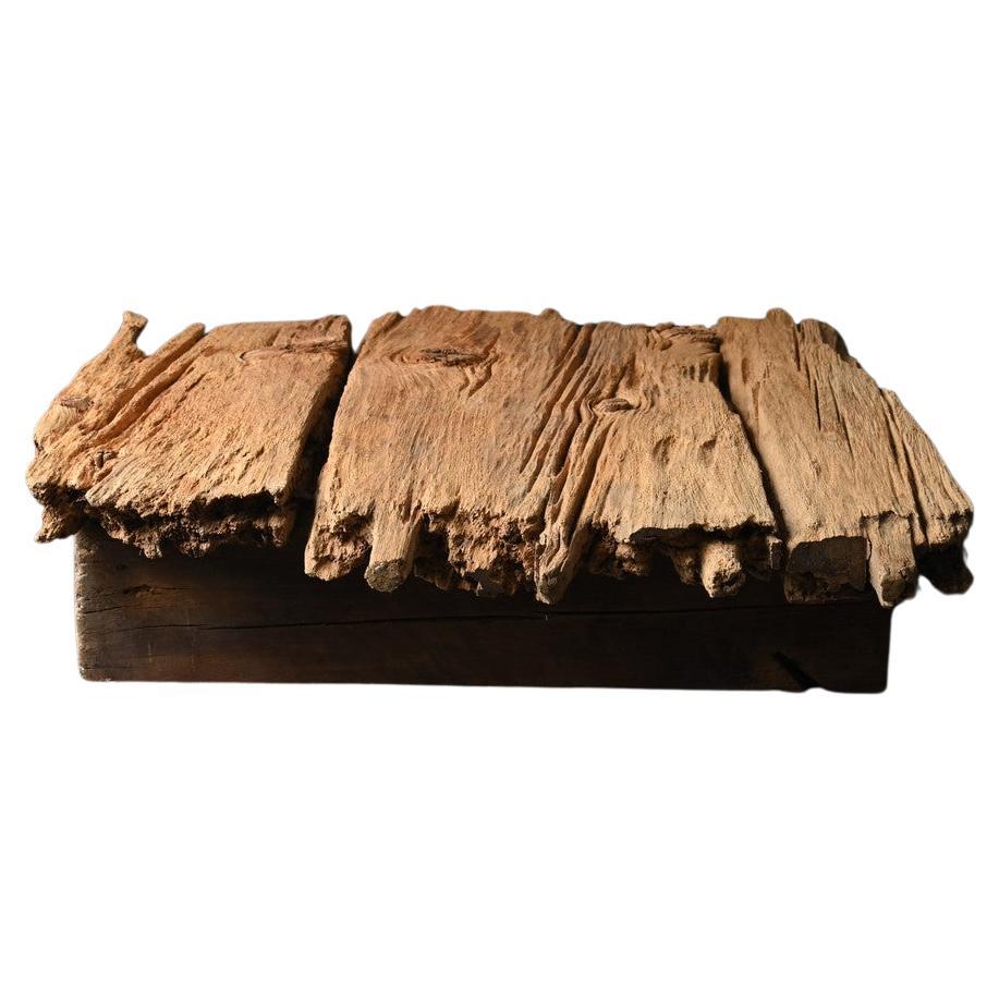 Japanischer Wabi Sabi Antiker niedriger Holztisch/1800-1920/Sofa-Tisch aus Holz