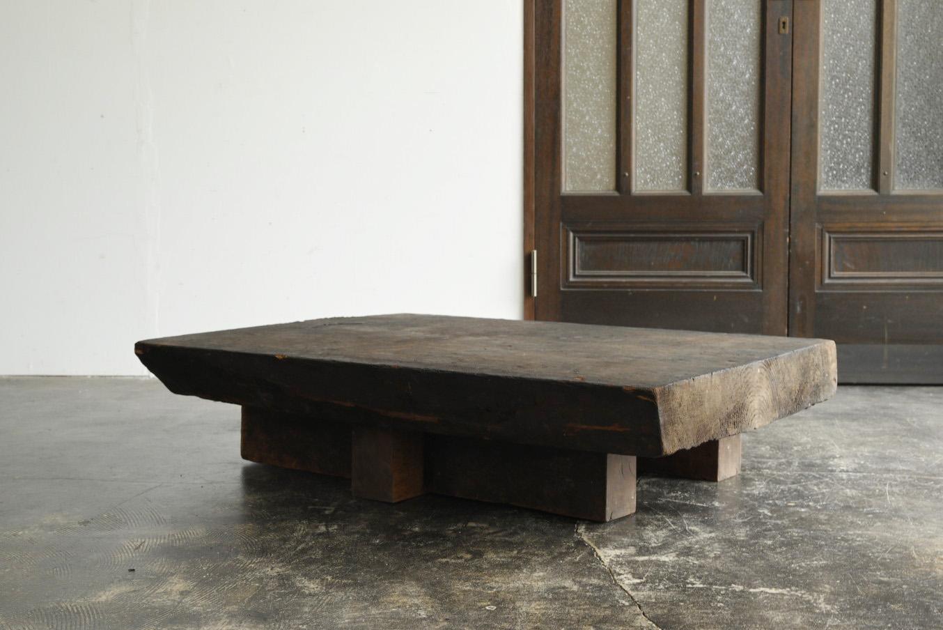Meiji Japanese Wabi Sabi Antique Wooden Low Table/1868-1920/Coffee Table