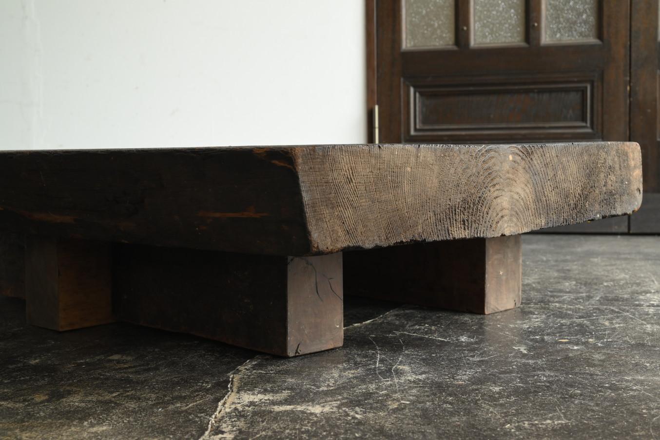 Woodwork Japanese Wabi Sabi Antique Wooden Low Table/1868-1920/Coffee Table