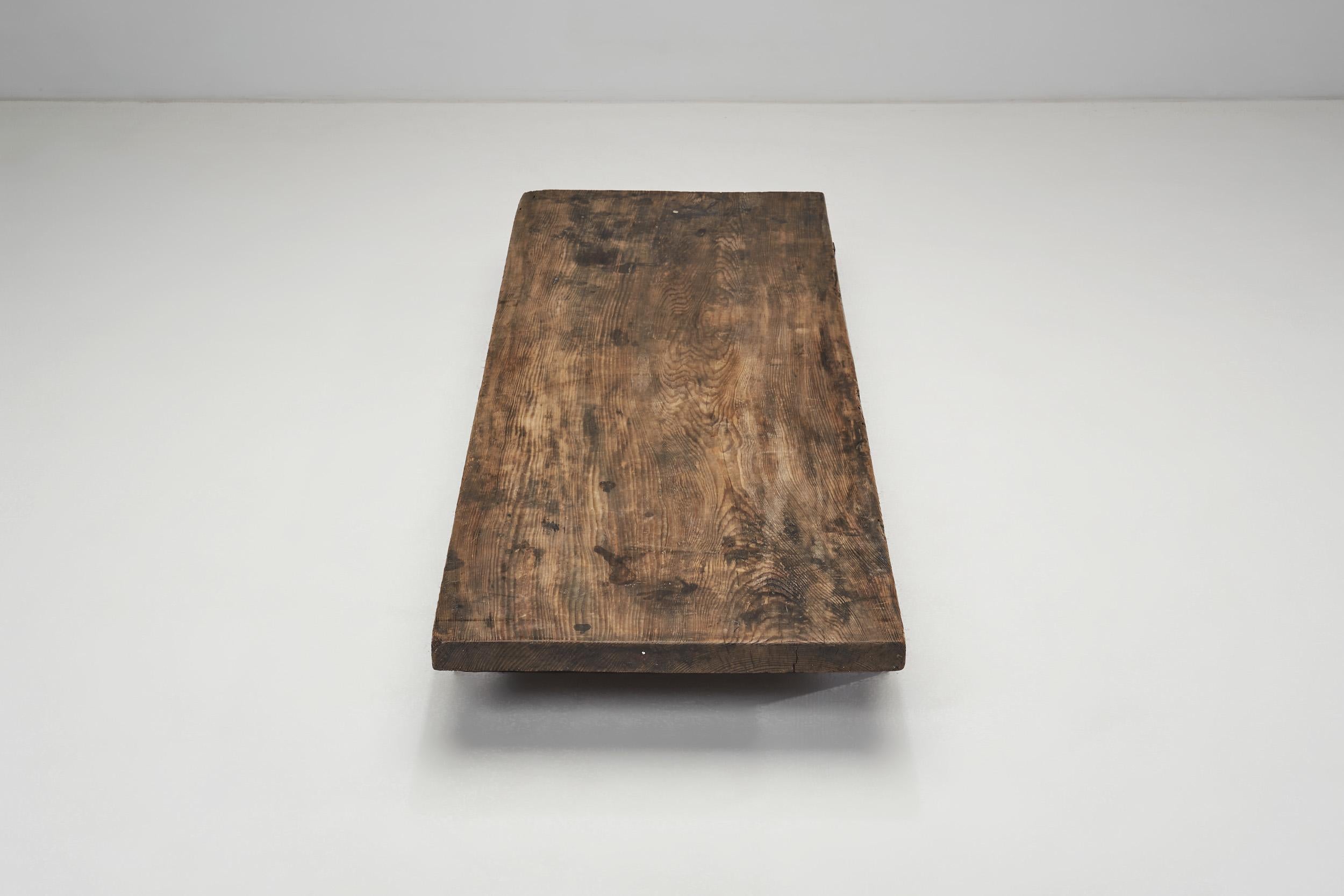 Japanese Wabi Sabi Low Table, Japan Mid-20th Century 1