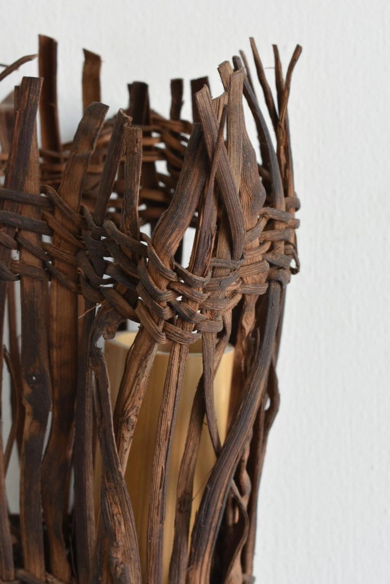 Japanese WabiSabi WallMounted Antique Flower Vase/Early 20th /Plant