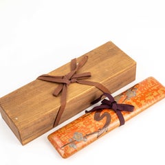 Vintage Japanese Wakasa Lacquer Folder for Poems and Paintings