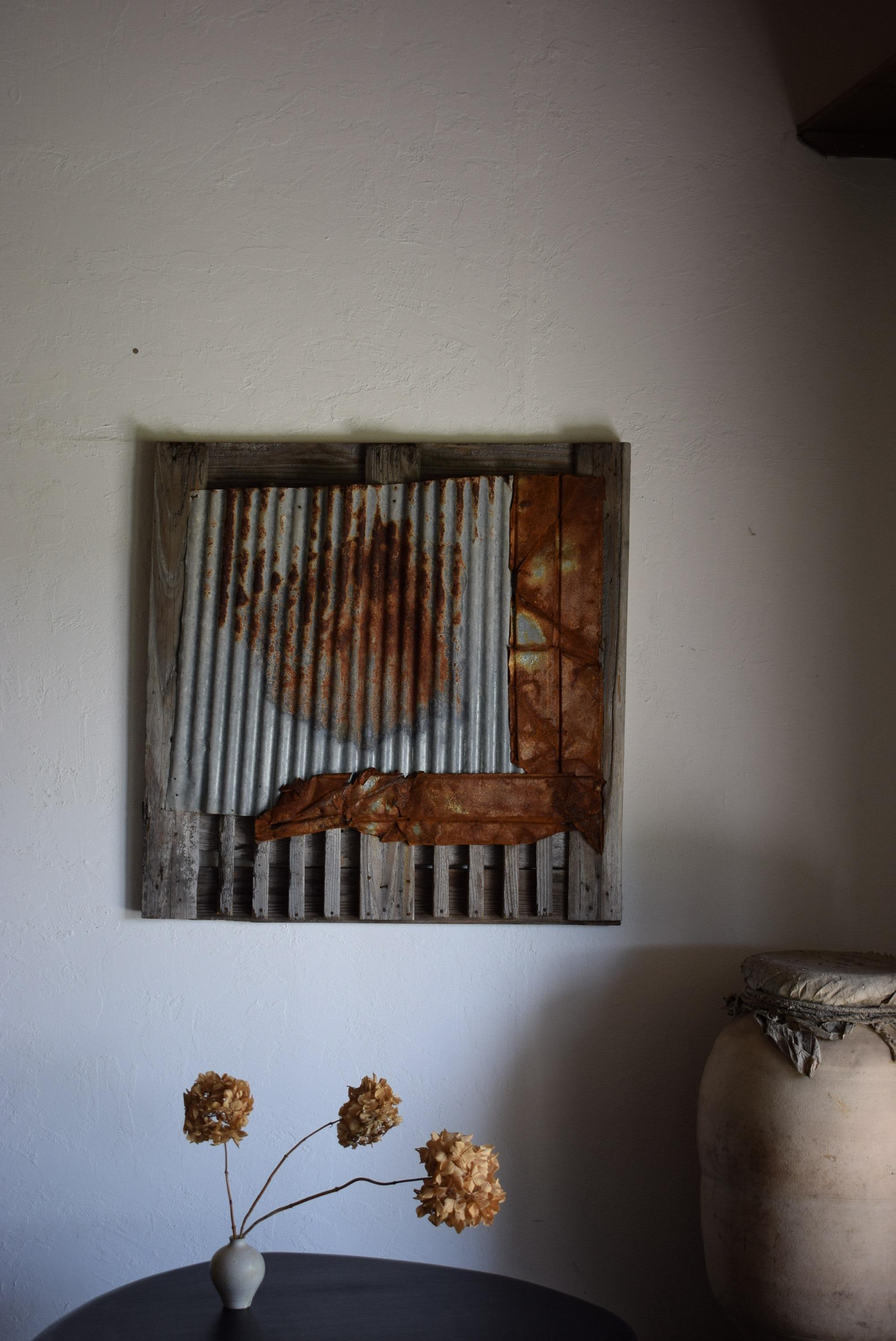 Primitif Art mural japonais / objets japonais / art wabi-sabi / art mural primitif en vente