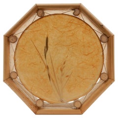 Japanese wall lamp made of bamboo and rice paper, Mid-Century Modern 1960s