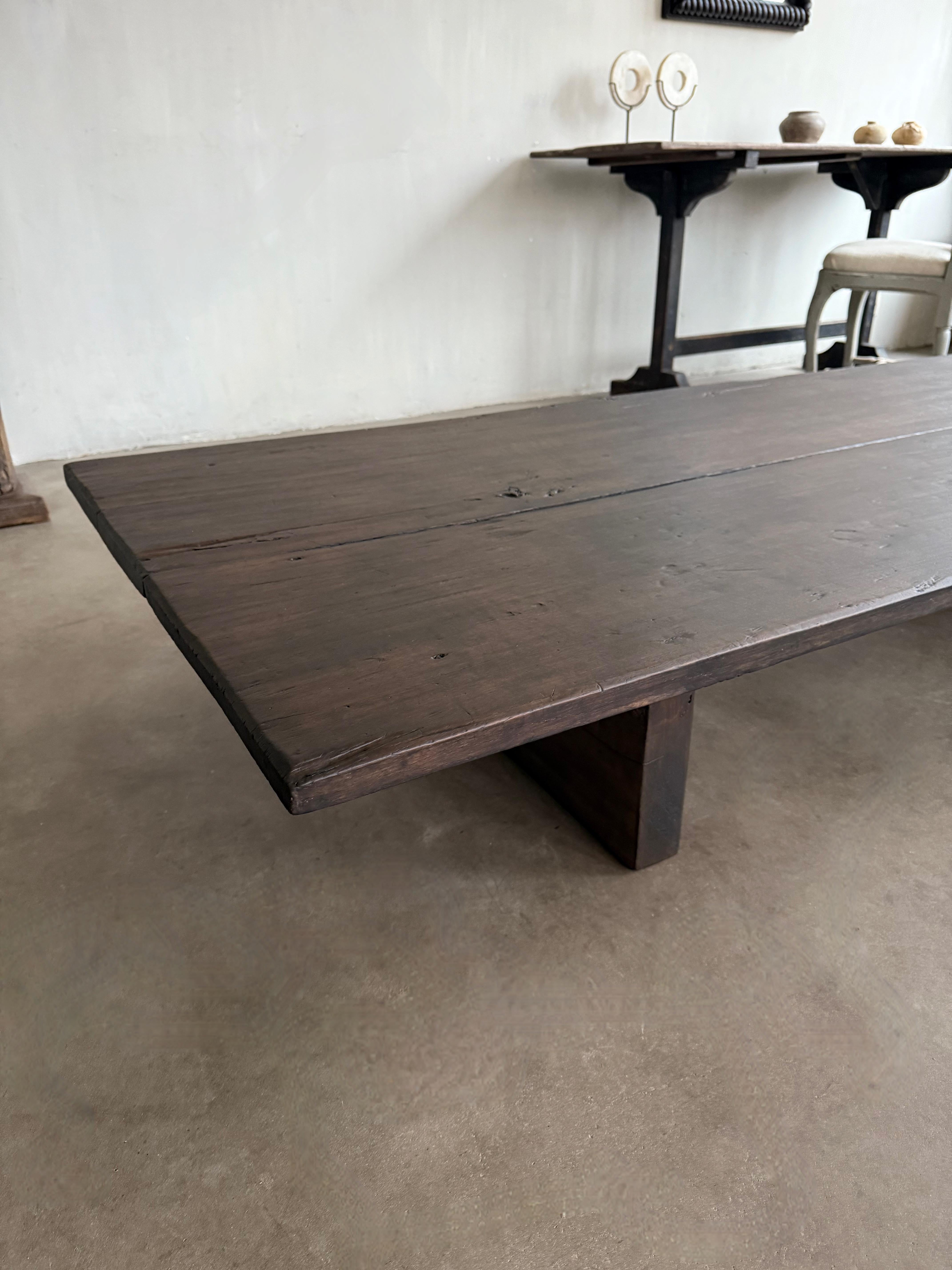 Japanese Walnut Coffee Table For Sale 5