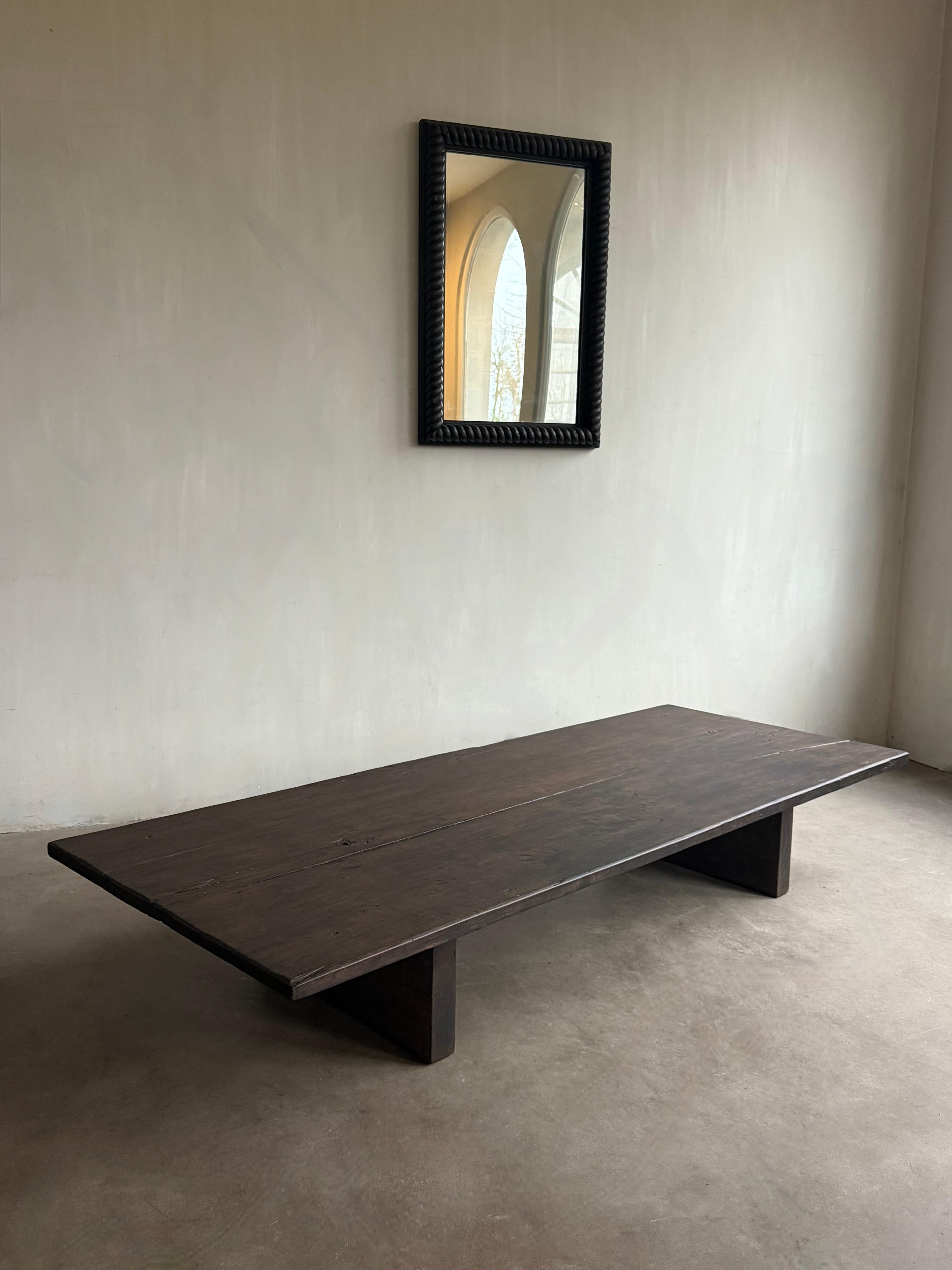 Minimalist, handmade Japanese coffee table with a beautiful weathered patina.
The sleek design makes this table a stunning addition to any interior.
The walnut wood gives the table an exclusive character and reflects the fine craftsmanship.

Pure