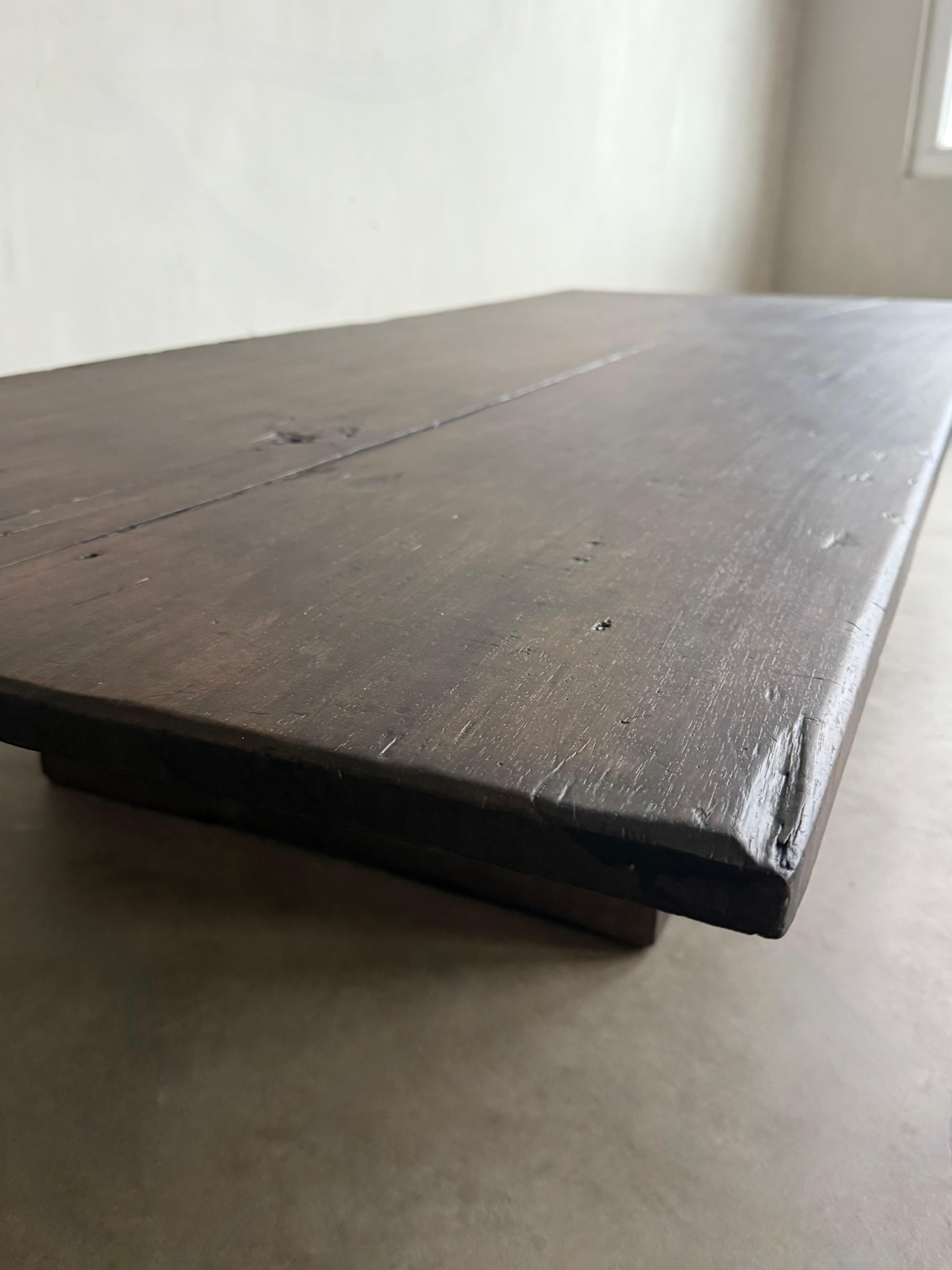 Japanese Walnut Coffee Table For Sale 1