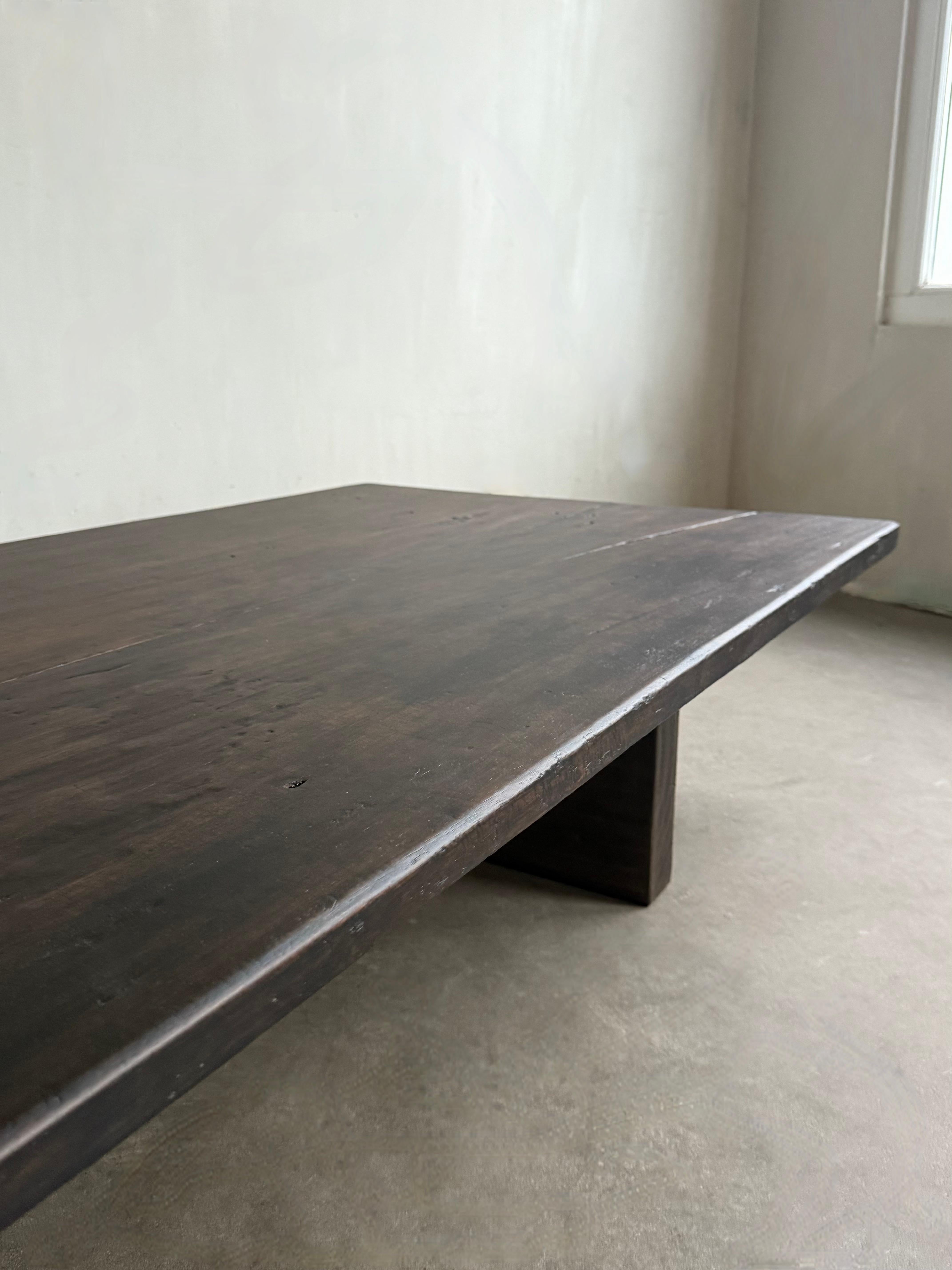 Japanese Walnut Coffee Table For Sale 2