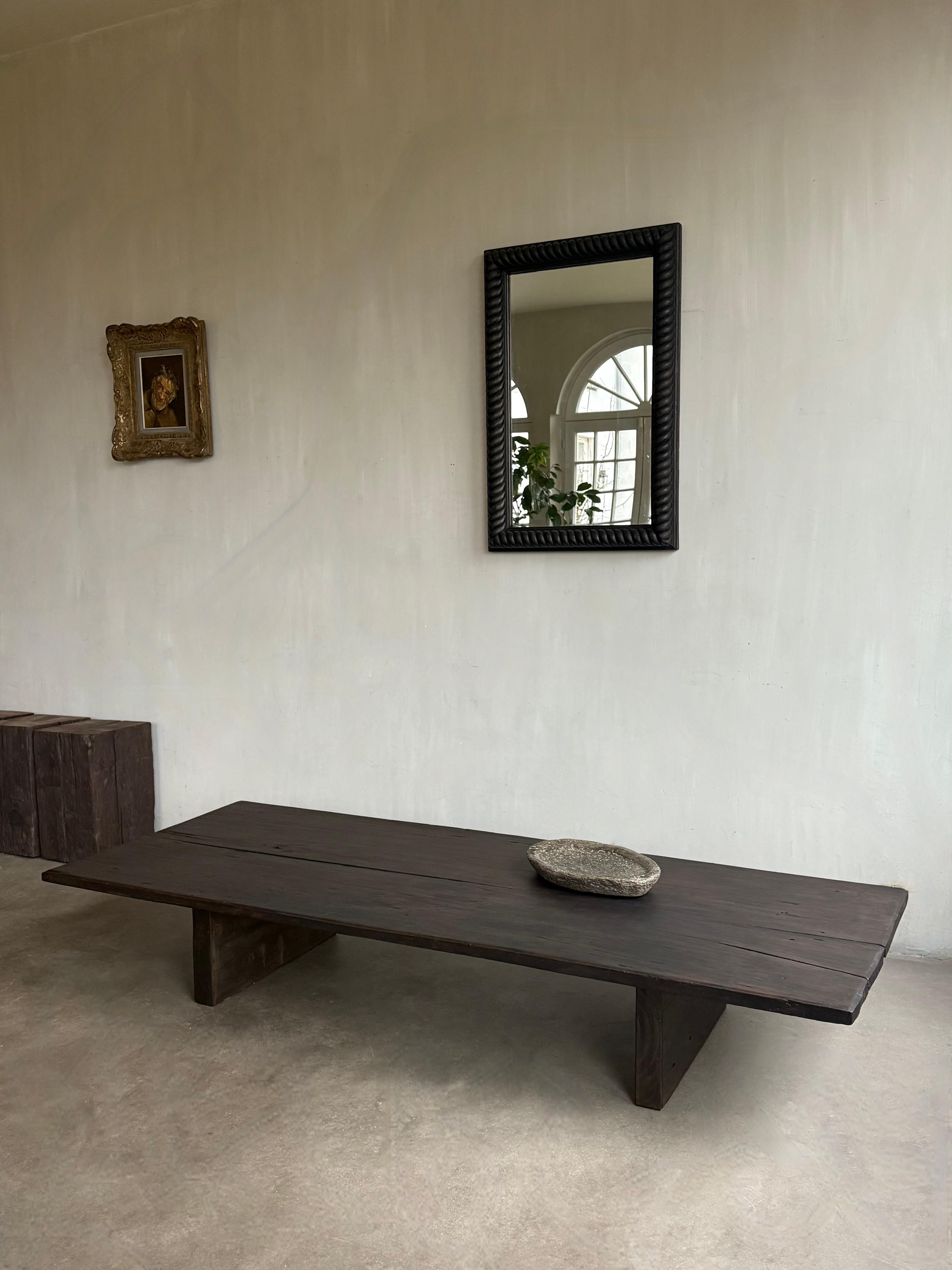 Japanese Walnut Coffee Table For Sale 3