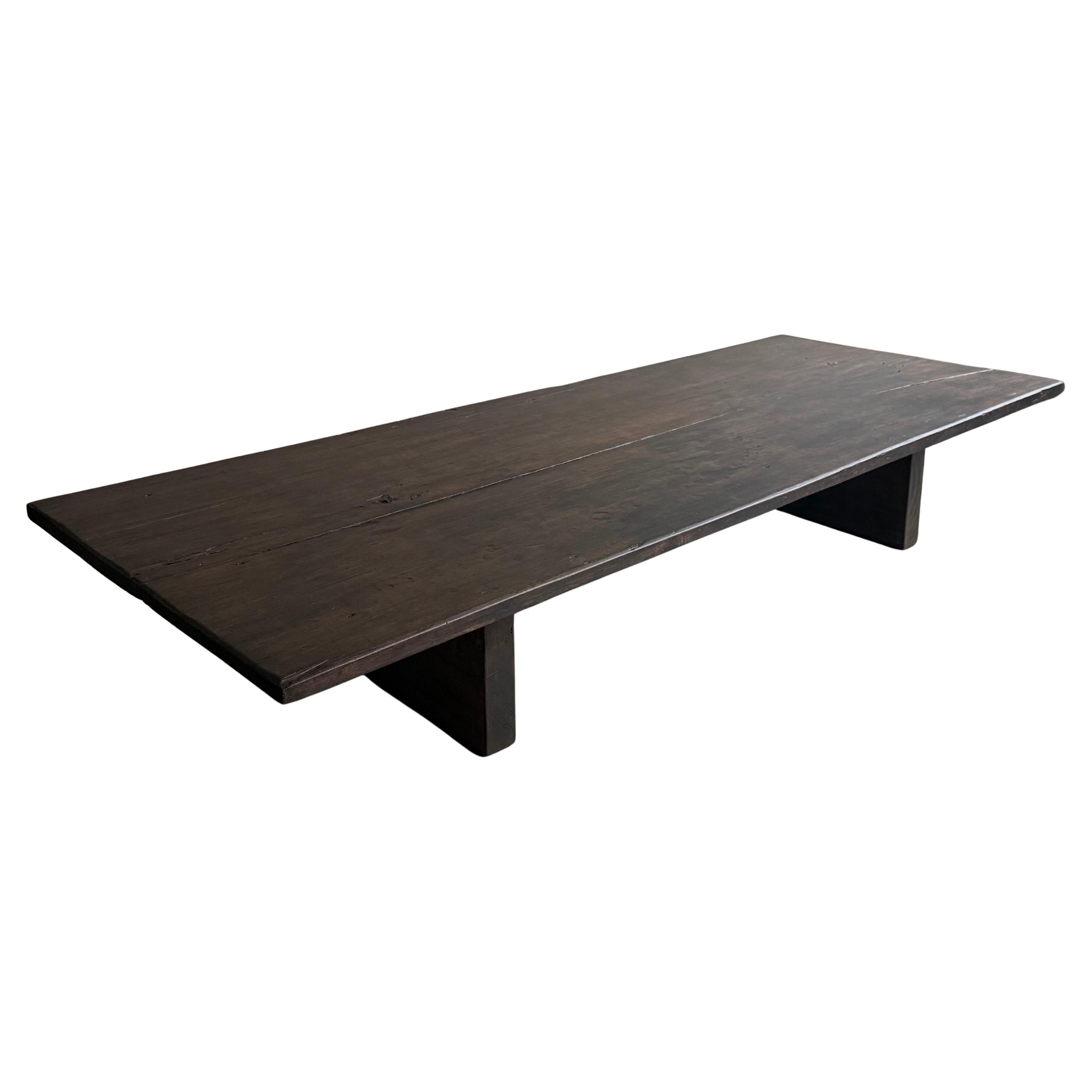 Japanese Walnut Coffee Table For Sale