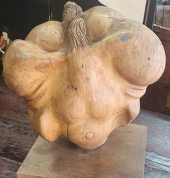 Japanese Walnut Wood Sculpture