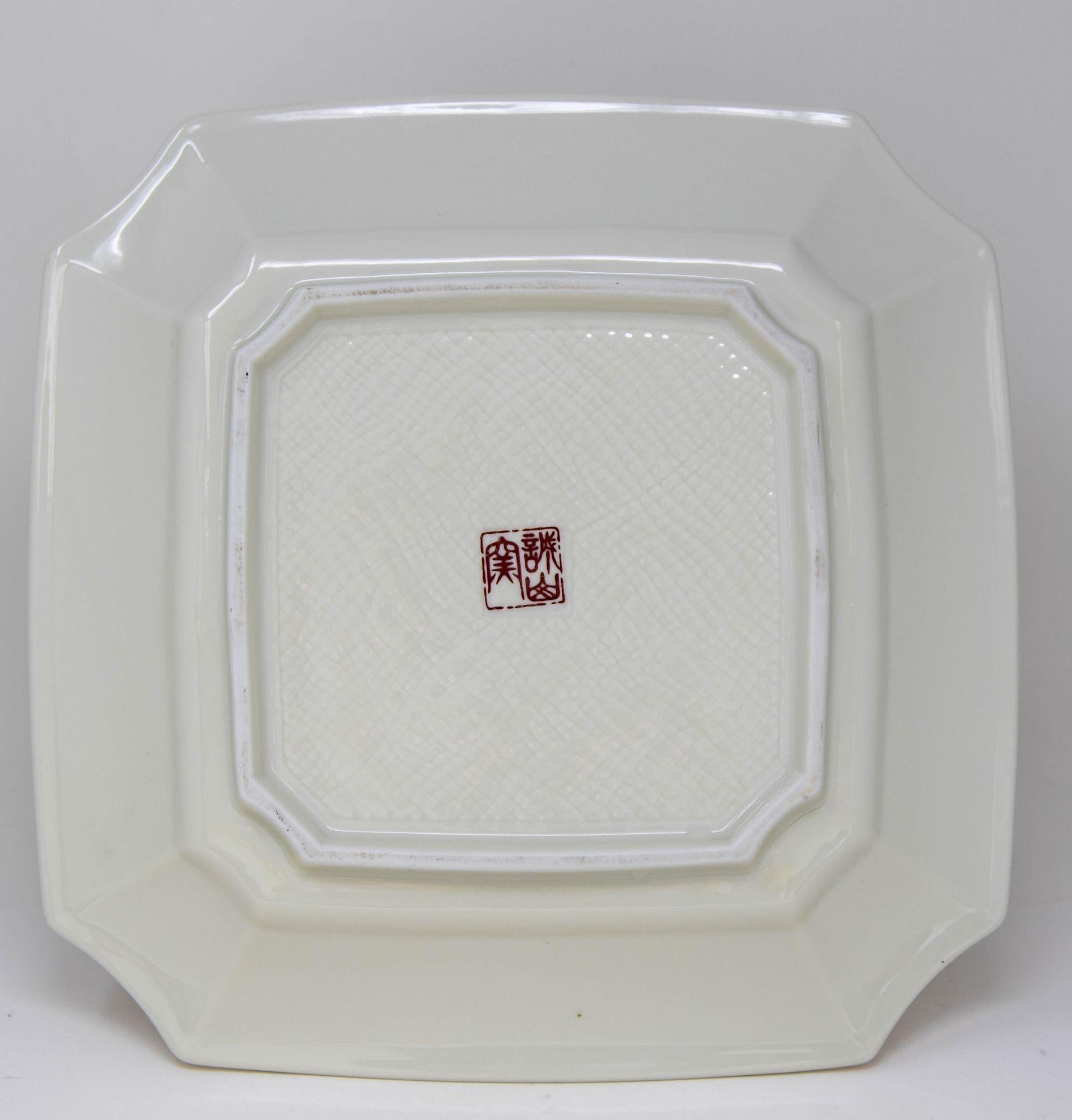 Guerrier Japonais Samouraï Porcelaine Cendrier Cendrier Catchall 1950s Bon état - En vente à North Hollywood, CA