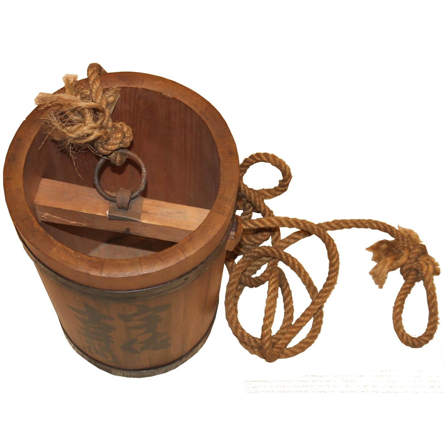 japanese wooden bucket