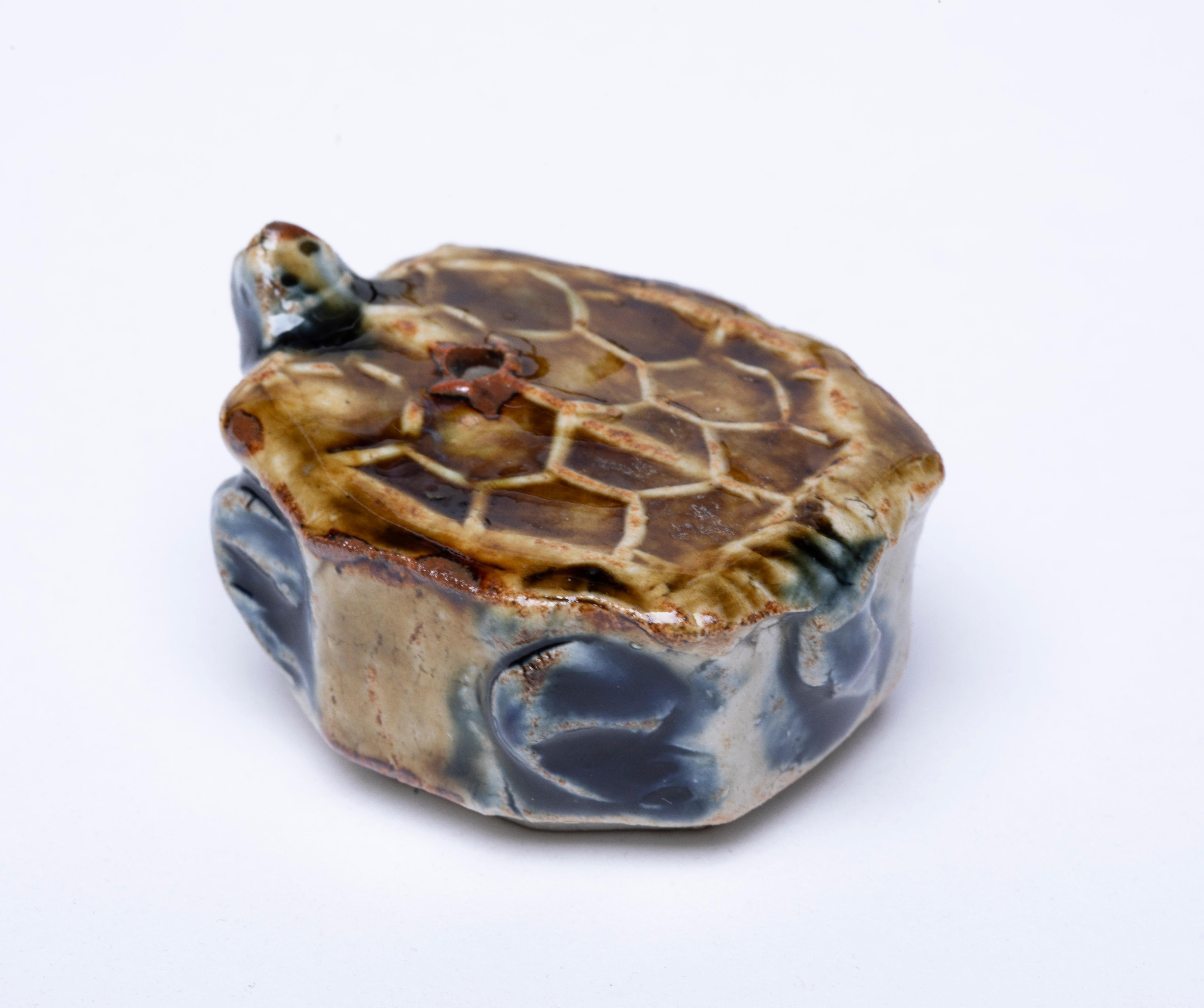 20th Century Japanese Water Dropper, Ceramic Turtle Design For Sale