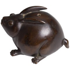 Japanese Water Dropper, Suiteki Shaped as a Hare, Momoyama Period