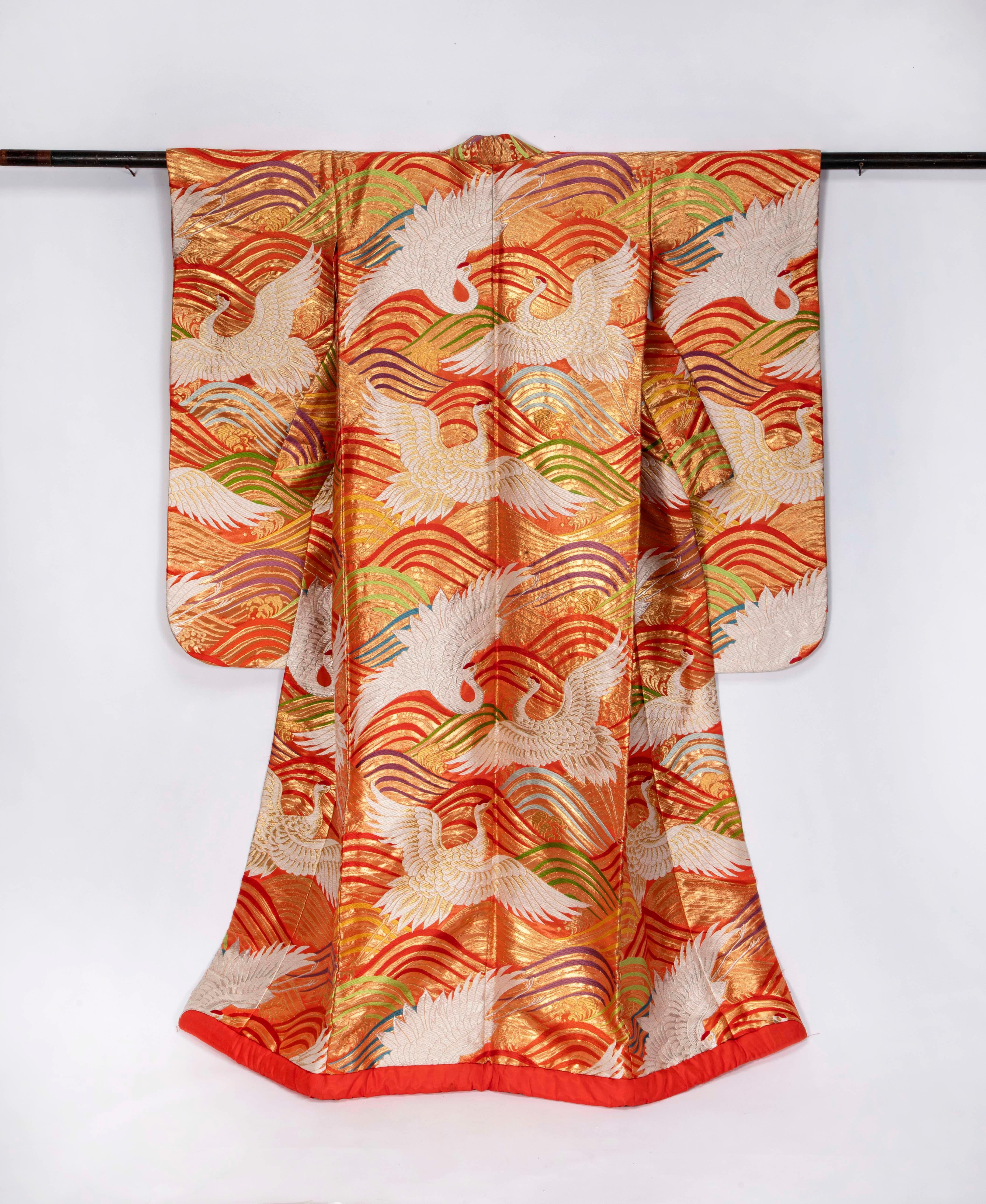 Kimono de mariage japonais vintage 