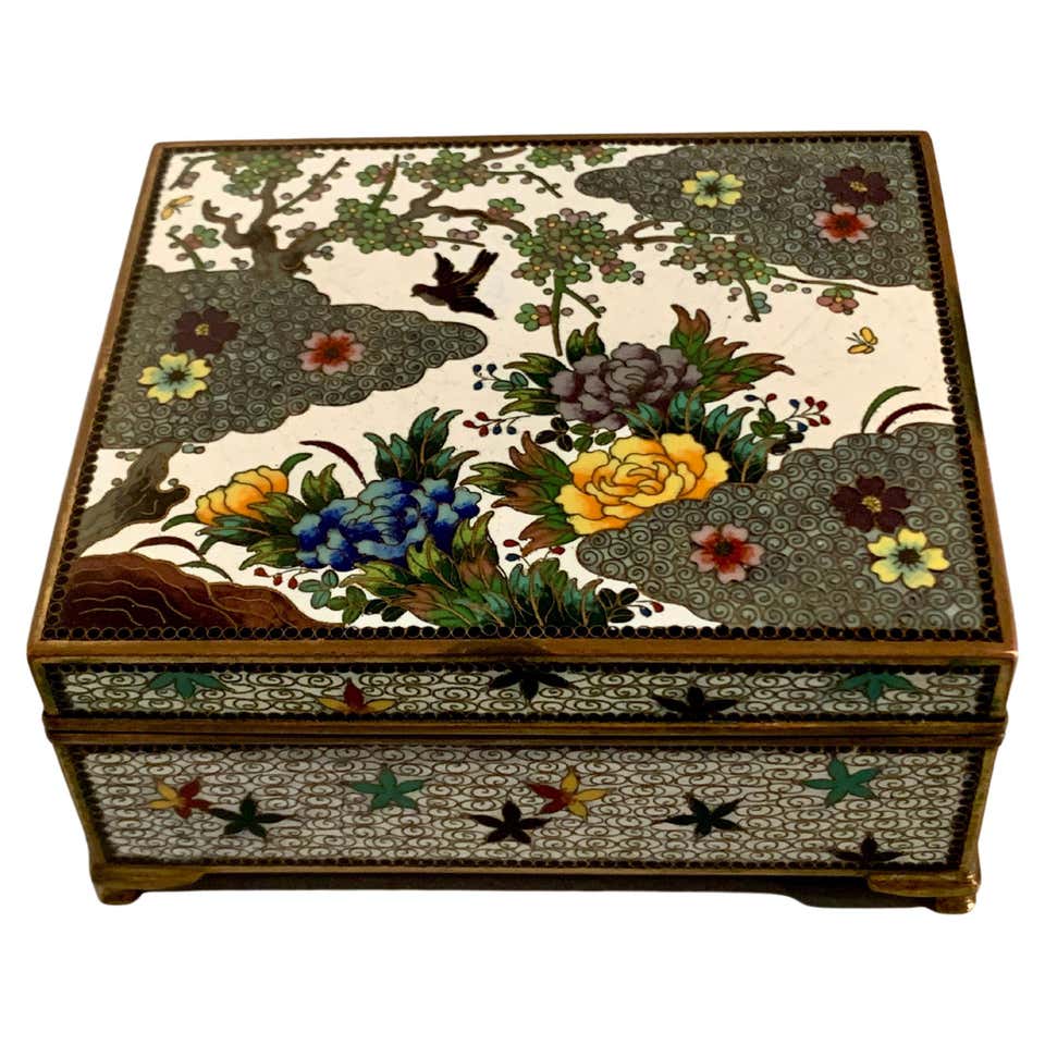 Japanese Cloisonne Box, Meiji Period, Late 19th Century, Japan For Sale ...