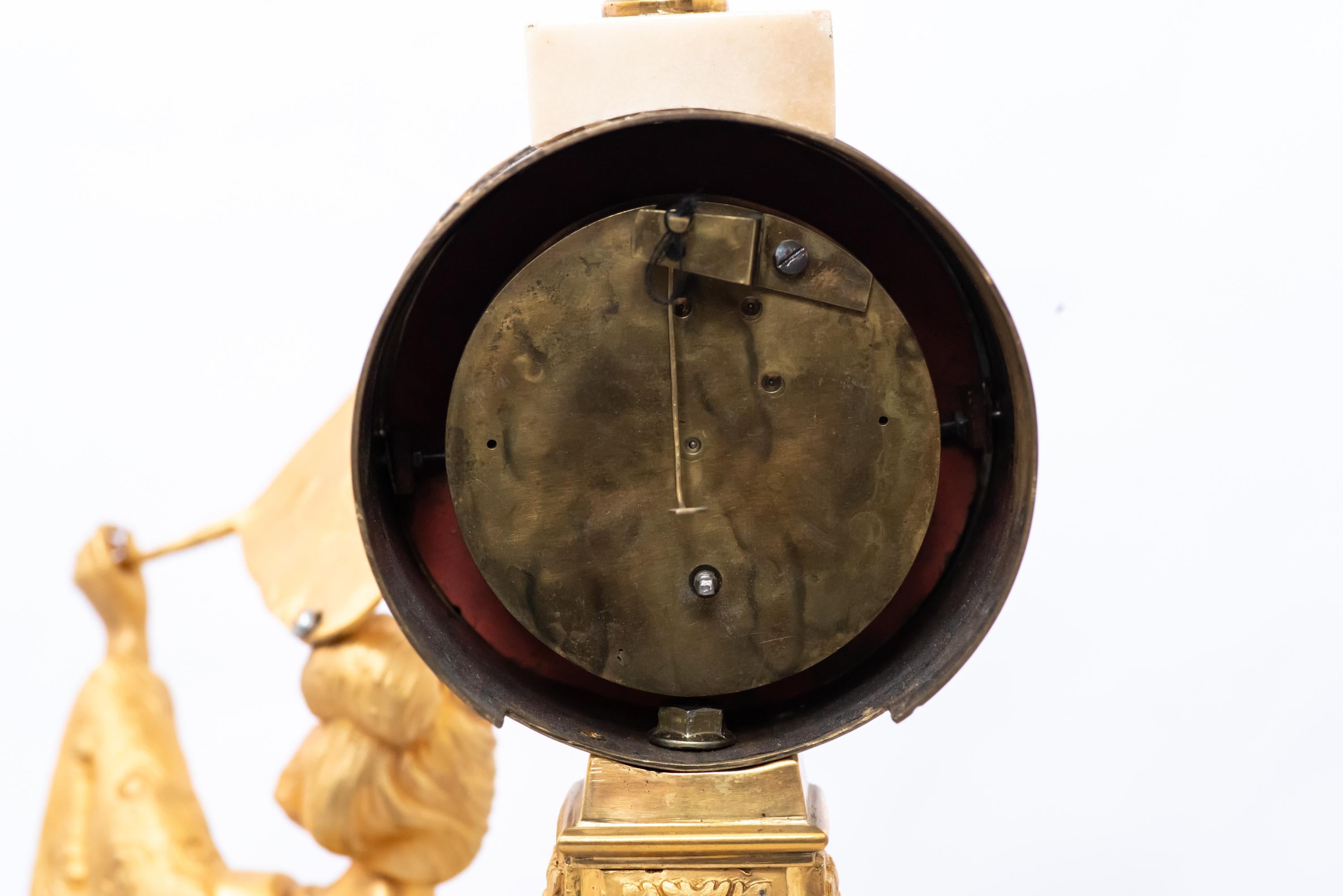 Doré Horloge japonaise en bronze doré au feu, c. 1800 en vente