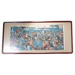 Japanese Wood Block Print Artist Utagawa Kuniyoshi - Battle Scene Ukiyo-e