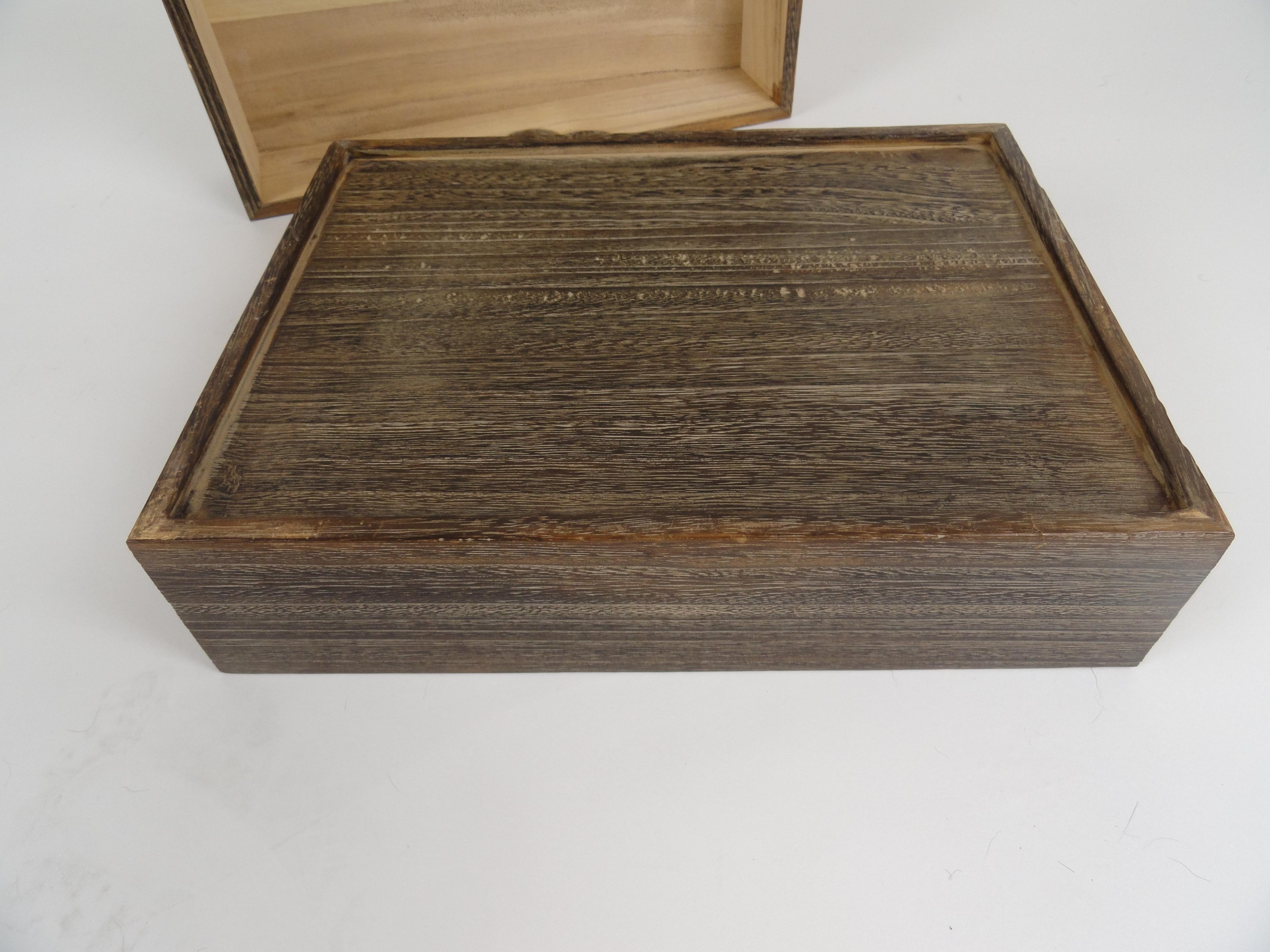 Japanese Wood Box For Sale 2