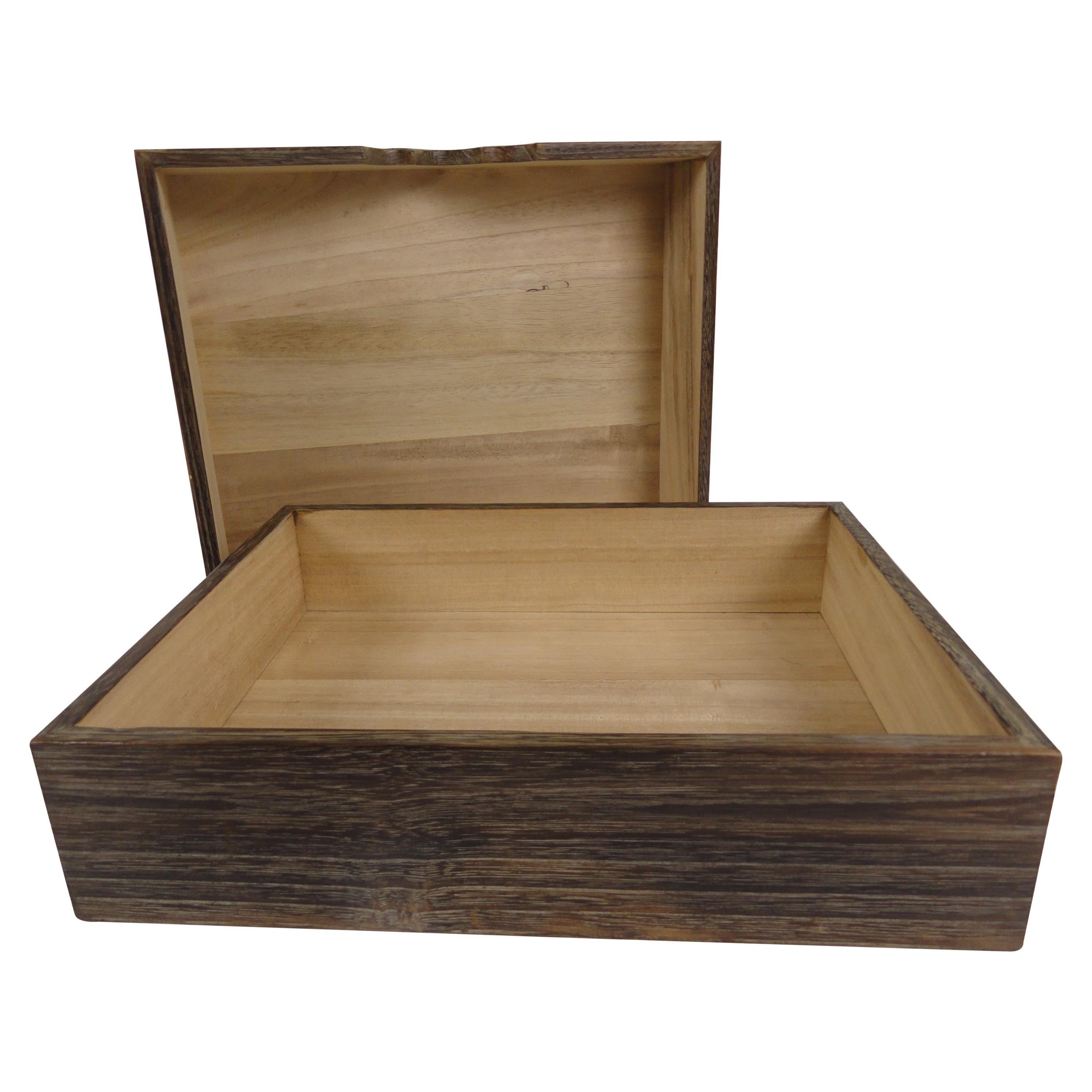 Japanese Wood Box For Sale
