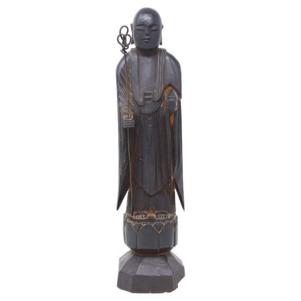 Japanese Wood Figure Of Jizo For Sale At 1stDibs japanese-wood-figure-of-jizo-for-sale-at-1stdibs