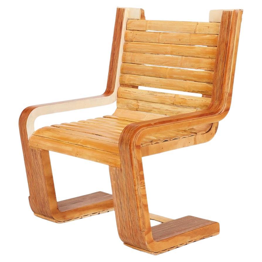 Chaise longue japonaise en Wood Wood