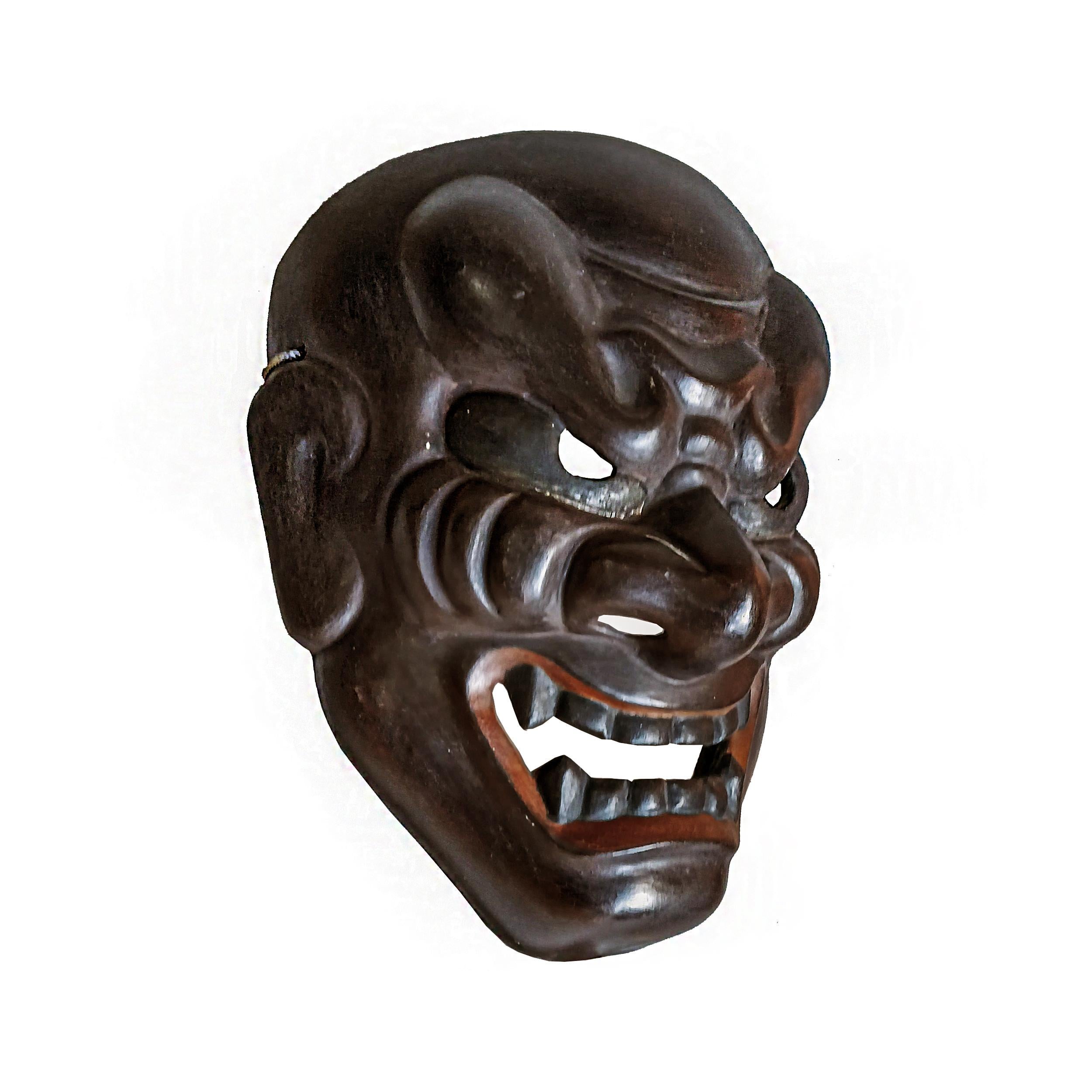 Japanische Holzmaske 